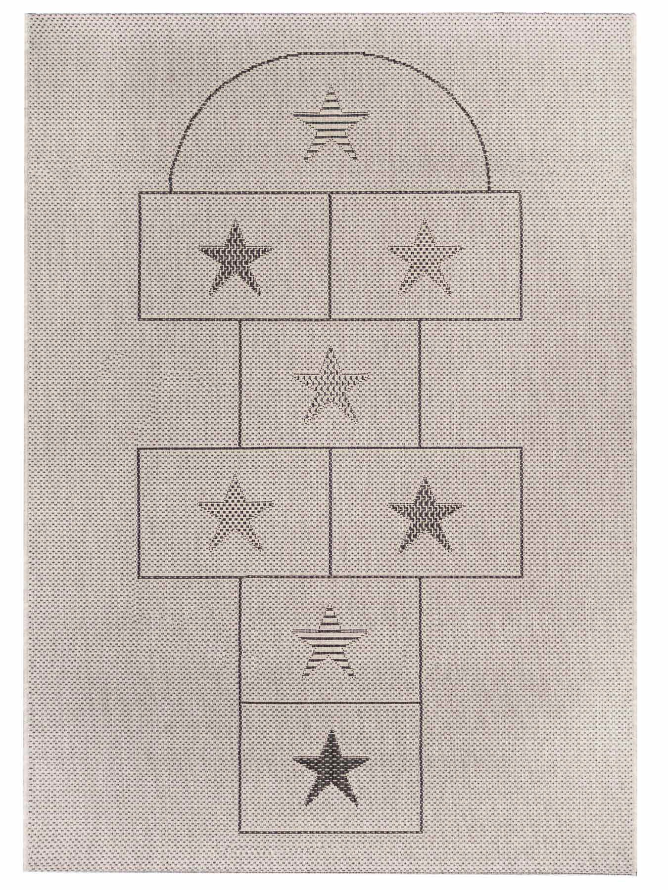 Primaflor-Ideen in Textil Kinderteppich »CABANE - Hüpfkasten«, rechteckig, 3 mm Höhe, Flachgewebe, Spiel-Teppich Hüpfkästchen Himmel & Hölle, In- und Outdoor geeignet, Kinderzimmer
