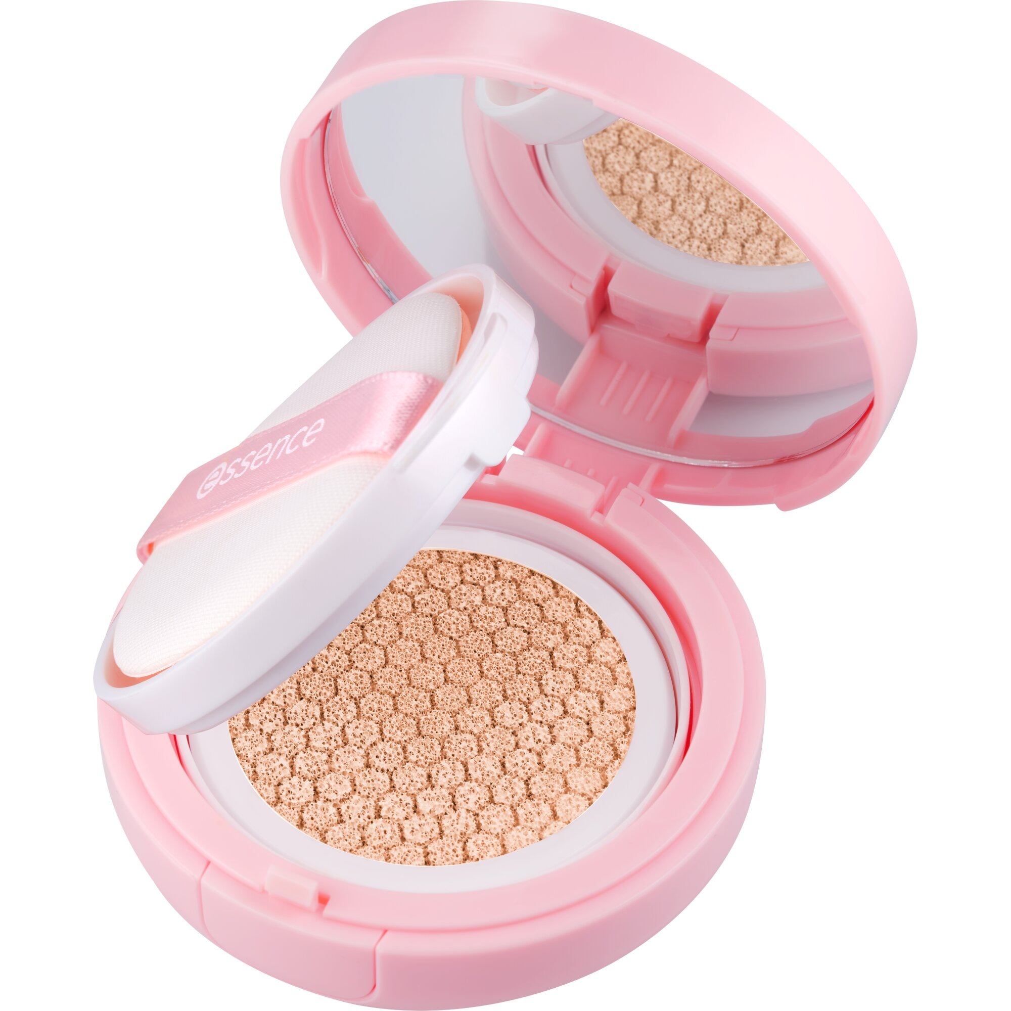 Essence Foundation »BRIGHTEN UP! cushion foundation« 3-tlg., flüssige Textur, aufbaubare Deckkraft, wasserfest, aufhellend
