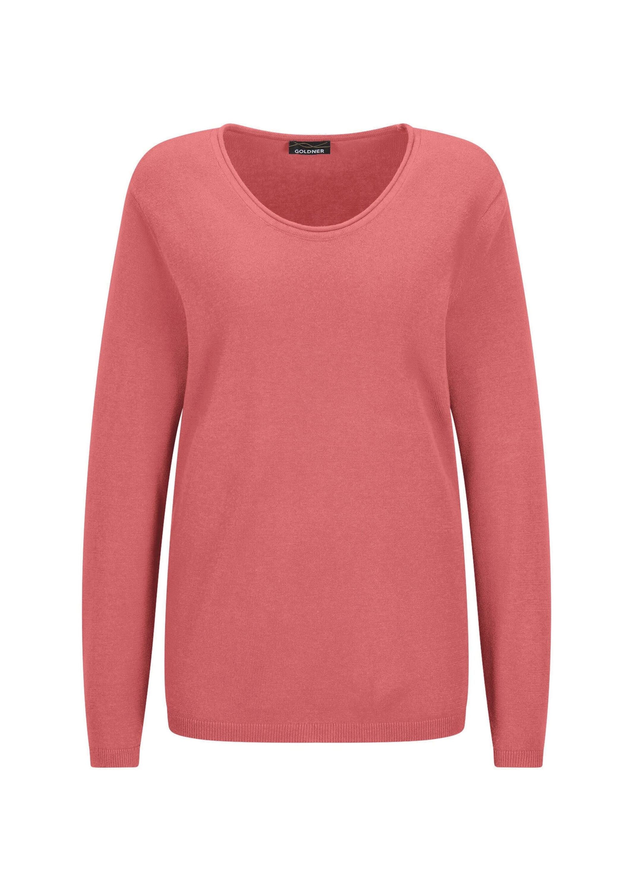 GOLDNER Rundhalspullover »Edler Feinstrickpullover, V-Ausschnitt« Rund-V-Ausschnitt