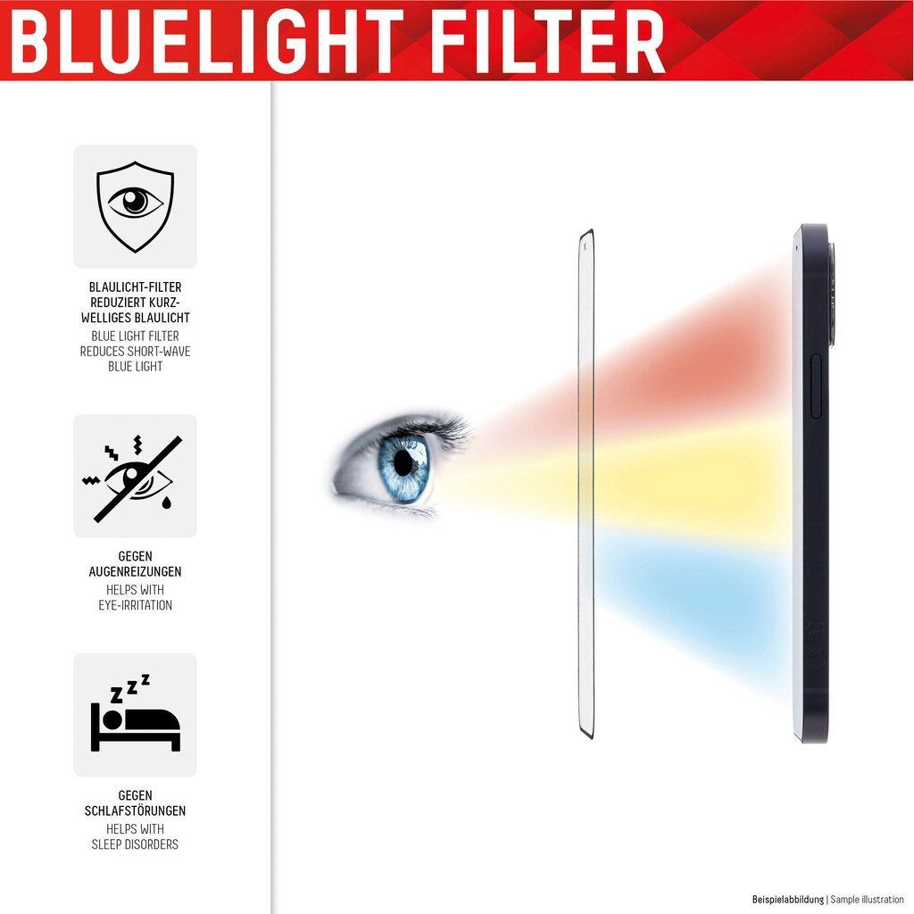 Displex Displayschutzfolie »DISPLEX 3in1 UltraCare Glass FC für iPhone 13 mini«
