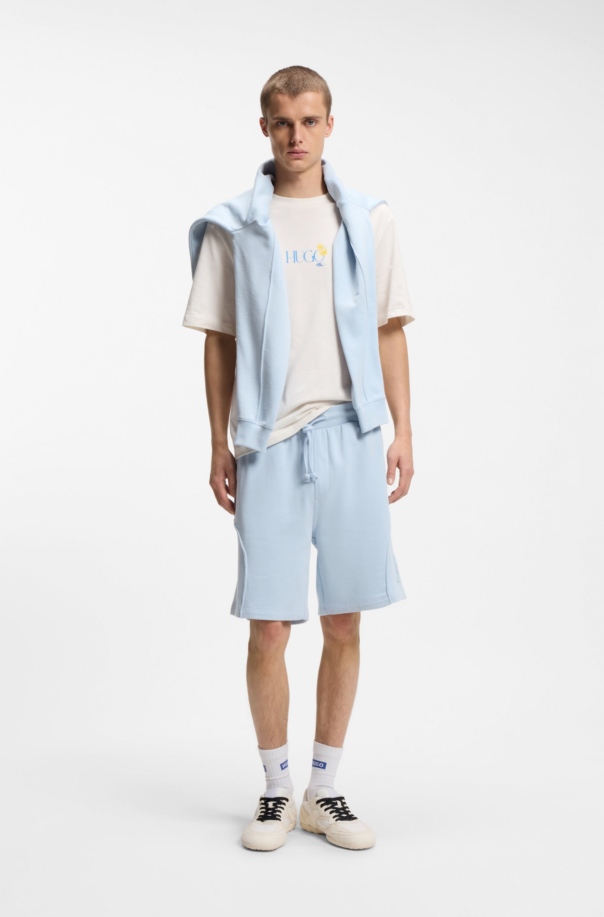 HUGO Blue T-Shirt »Nulaxo« mit Print, Rundhals