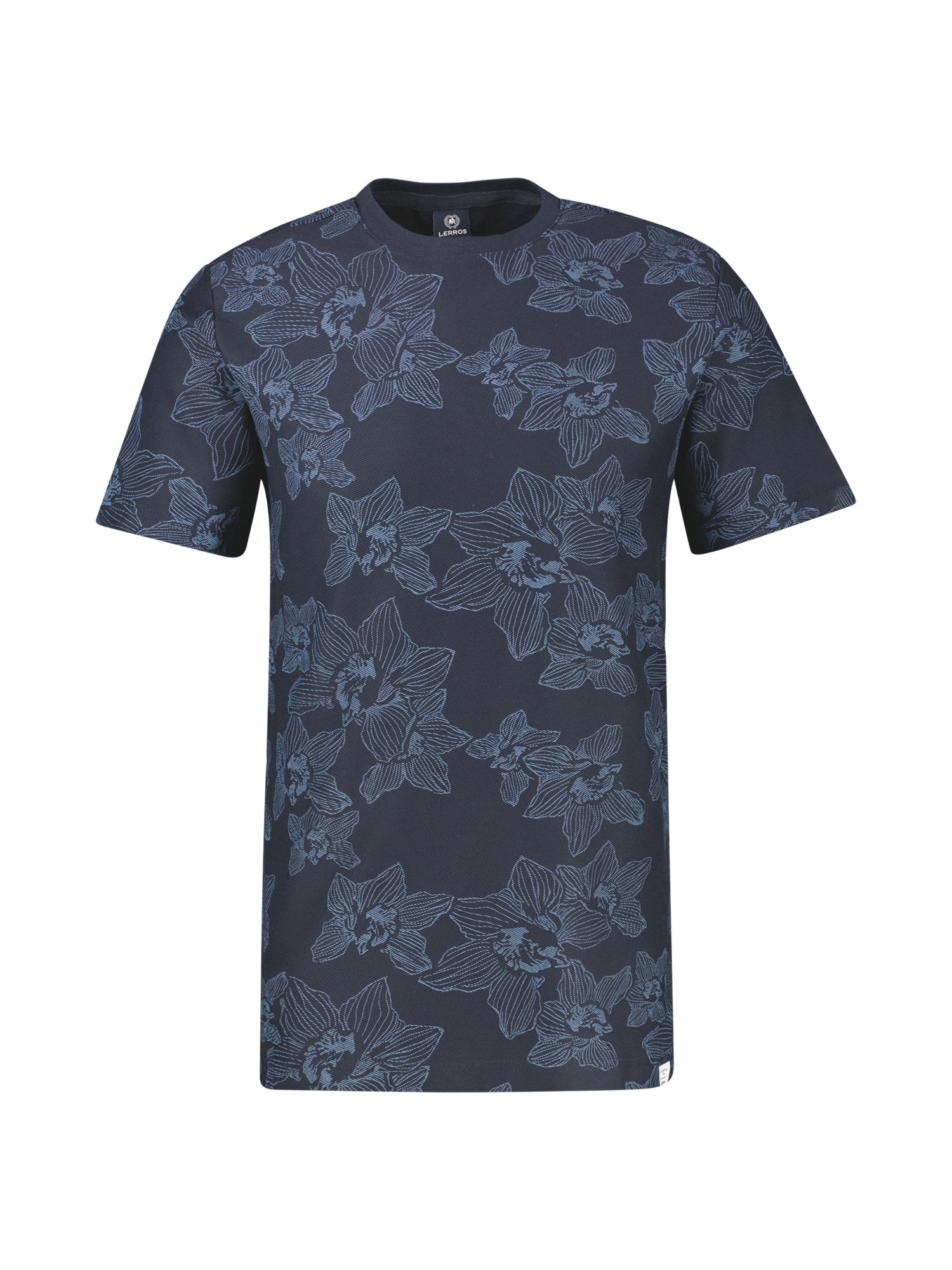 LERROS Rundhalsshirt »Floral bedrucktes T-Shirt in Jersey-Qualität, große Größen«