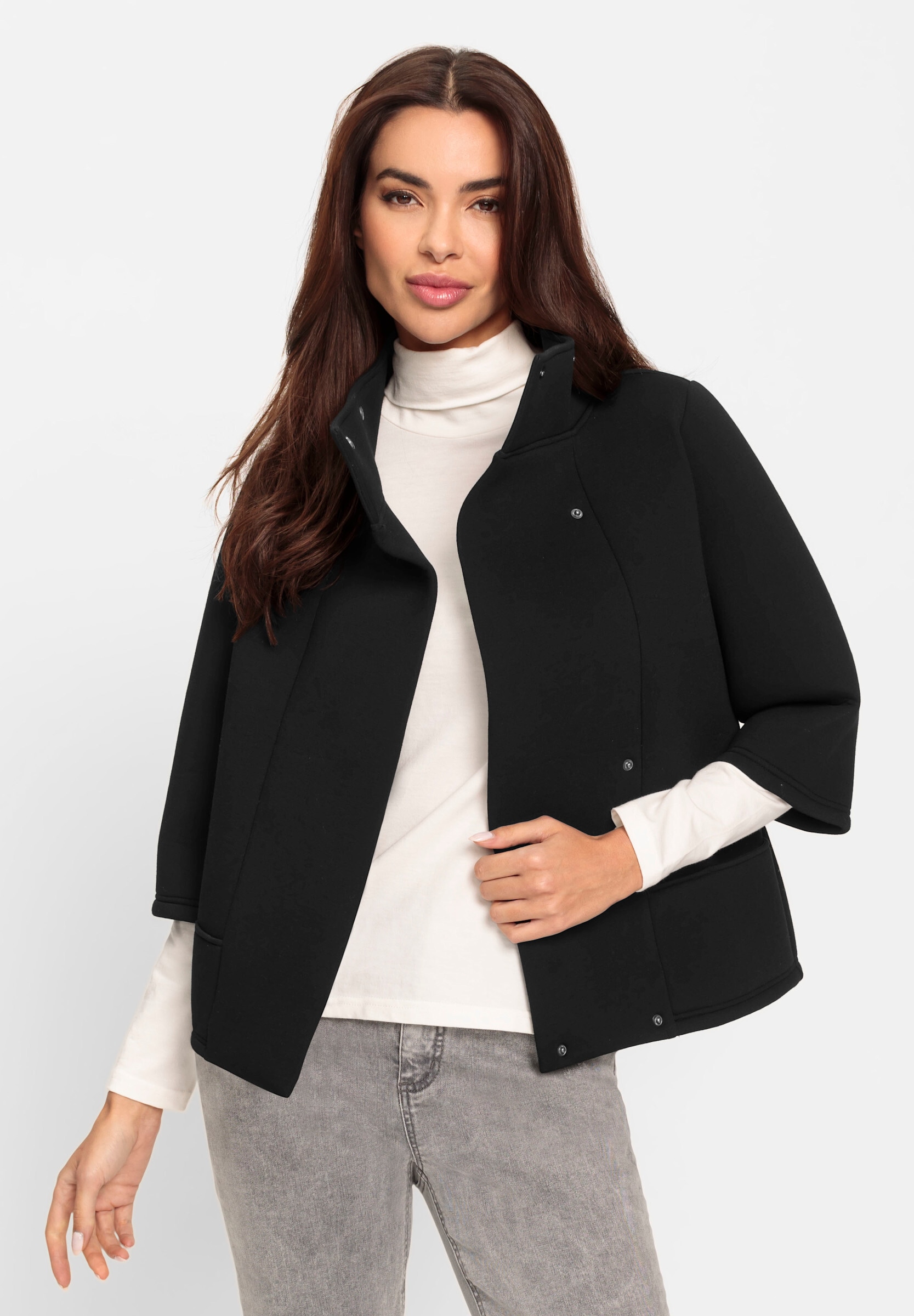 heine Shirtjacke »Shirtjacke Sweatjacke in Neopren-Optik«