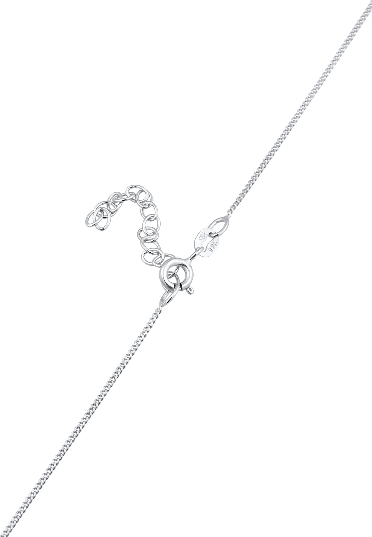 Elli Choker »Halskette Choker Kreis Plättchen Basic Coin 925 Silber«