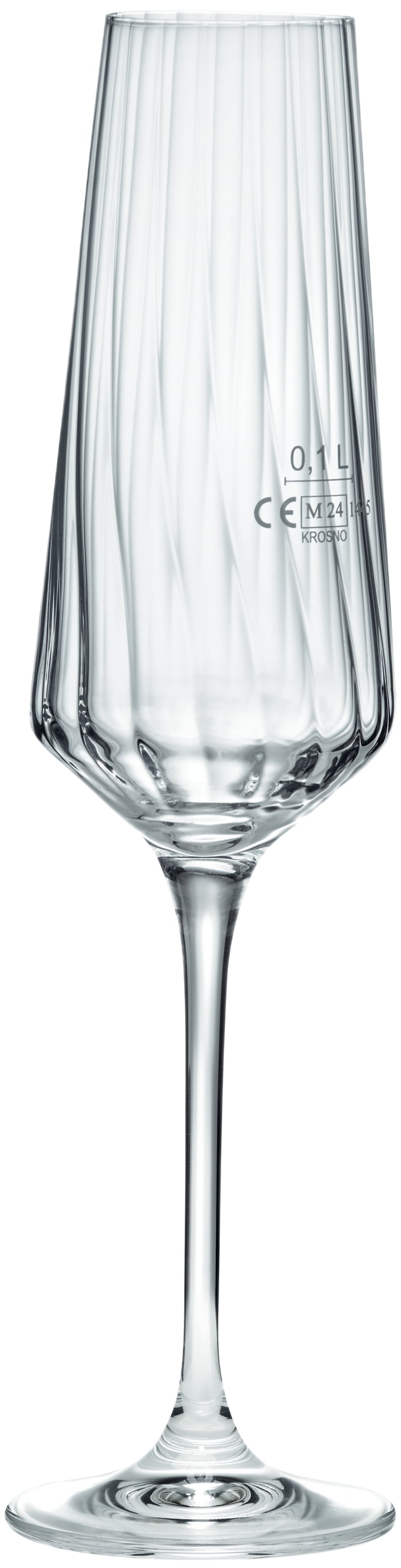 van Well Sektglas »Eva, Sektgläser 20 cl geeicht, 6 Stück« Relief-Optik, spülmaschinengeeignet