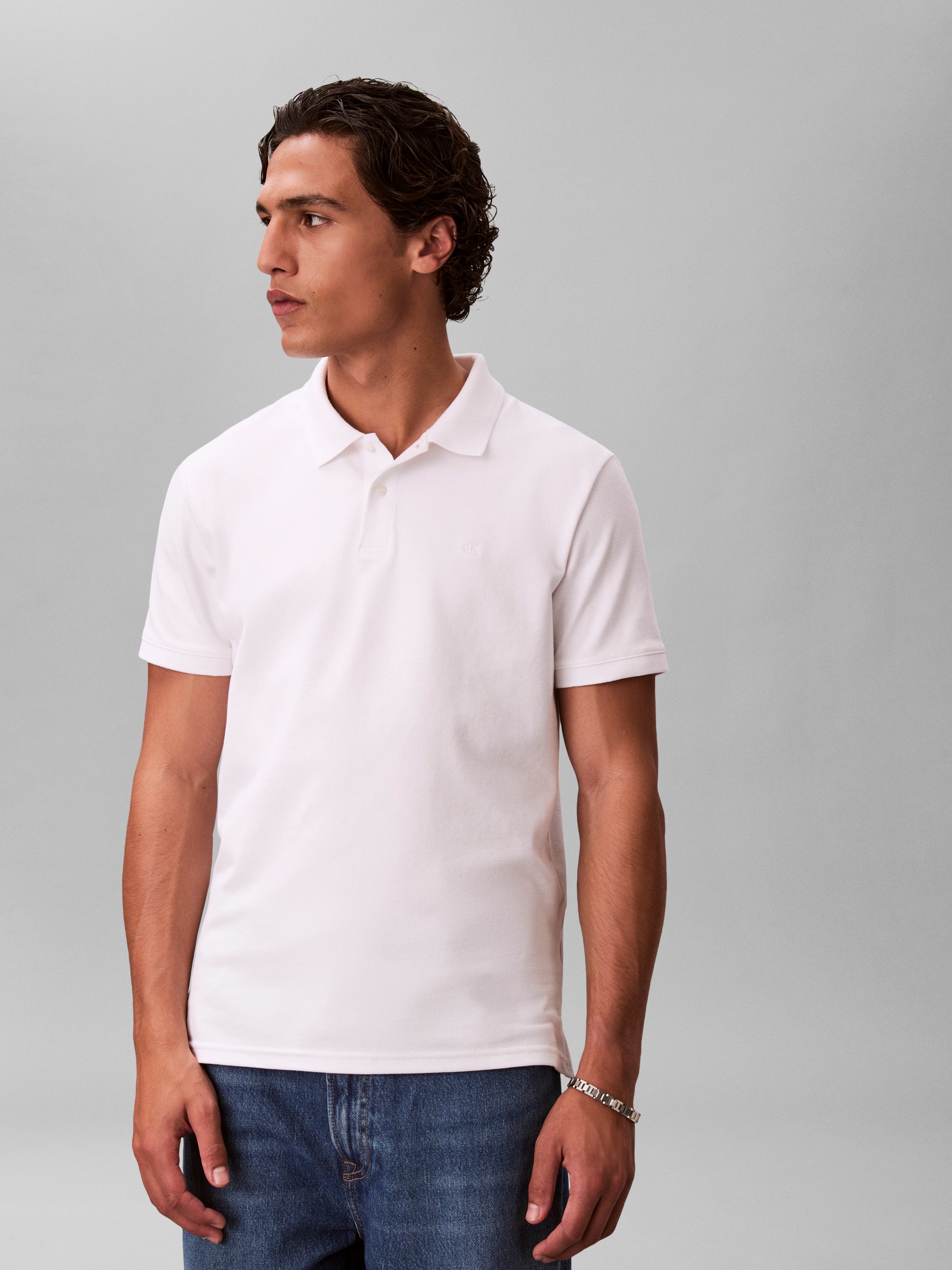Calvin Klein Poloshirt »SS SLIM REFINED PIQUE POLO« slim fit