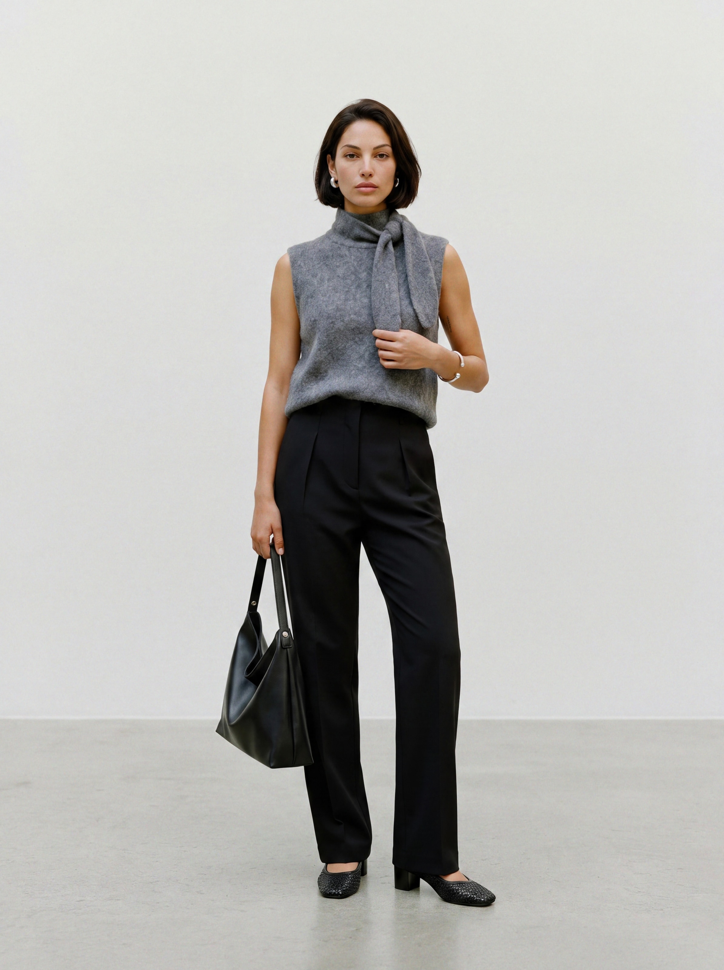 TOPSHOP Anzughose »TSLOUISE STRAIGHT LEG TROUSER TLR NOOS«  Polyester, weit geschnitten