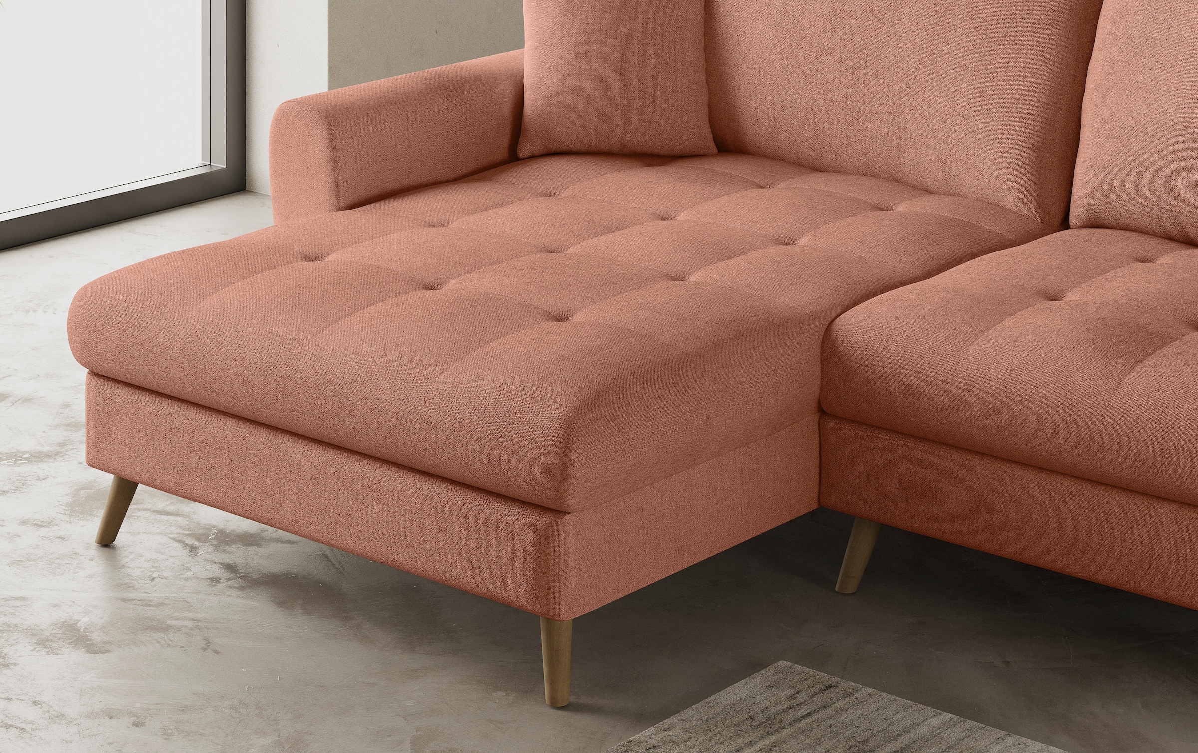 Mr. Couch Ecksofa »Blackburn II, L-Form«, Mit Kaltschaumpolsterung bis 140 kg belastbar