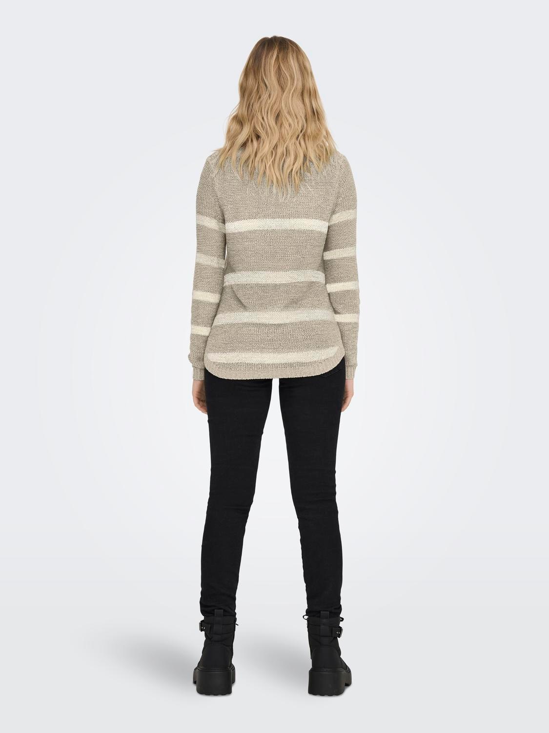 ONLY Strickpullover »ONLGEENA XO L/S PULLOVER KNT NOOS«, mit Rundhalsausschnitt