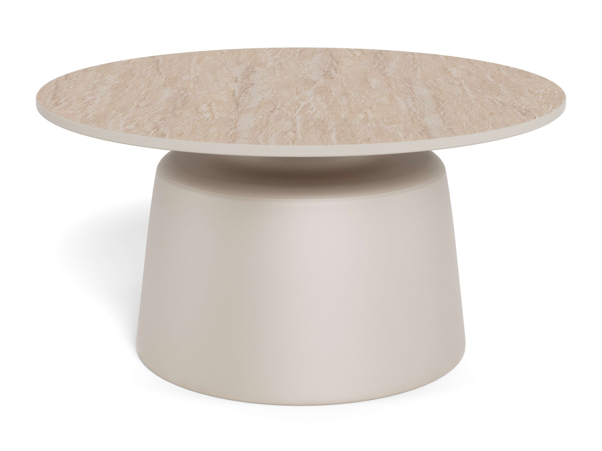 ACTONA GROUP Couchtisch »Kaffeetisch, Beistelltisch« Tisch, keramisch, Säule, Ø70x39cm