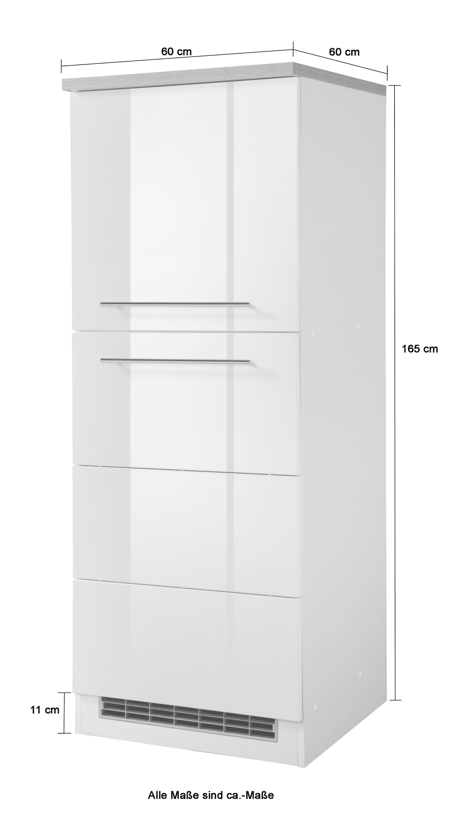 HELD MÖBEL Kühlumbauschrank »Wien«, 60 cm breit, für Einbaukühlschrank  online bei OTTO