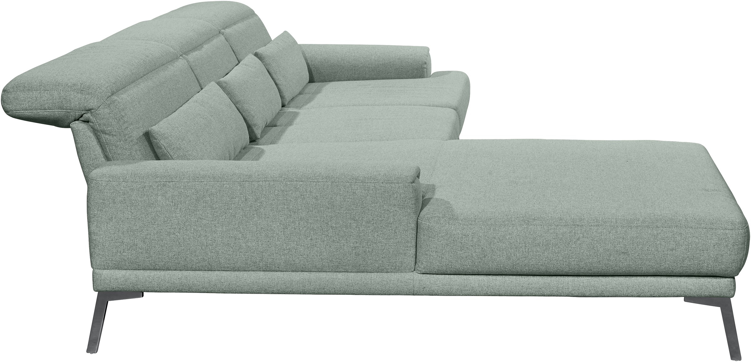 Musterring Ecksofa »MR 4580« mit Kopf- und Sitztiefenverstellung, Metallfuß chrom, 288 x 193/220cm