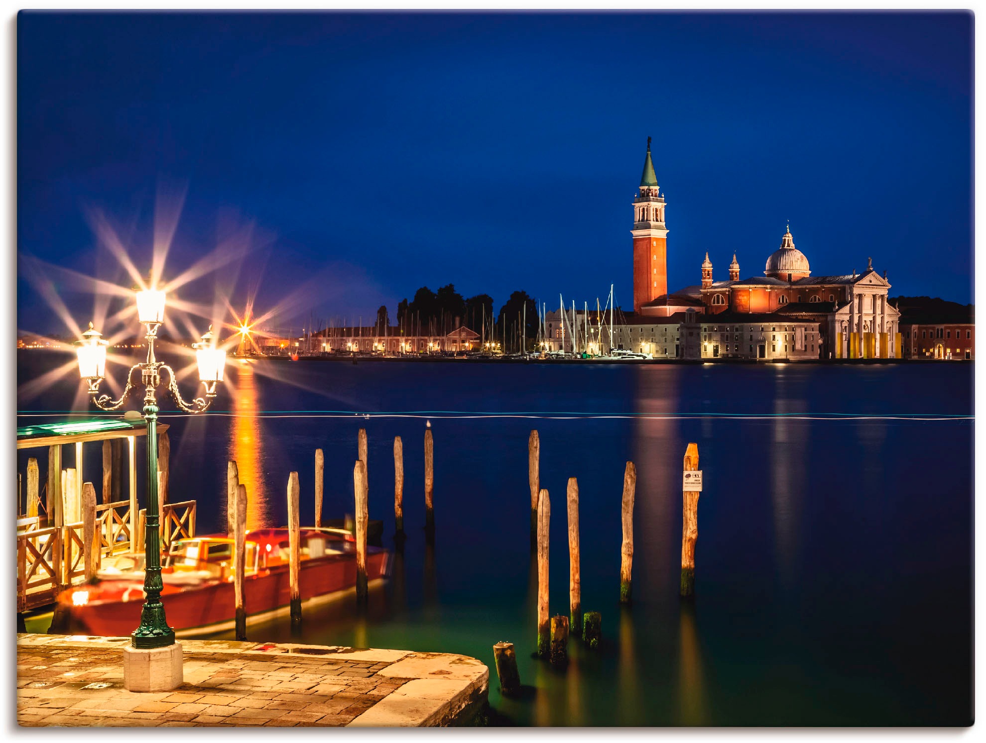 Artland Wandbild »Venedig San Giorgio Maggiore«, Italien, (1 St.), in vielen Größen & Produktarten - Alubild / Outdoorbild für den Außenbereich, Leinwandbild, Poster, Wandaufkleber / Wandtattoo auch für Badezimmer geeignet