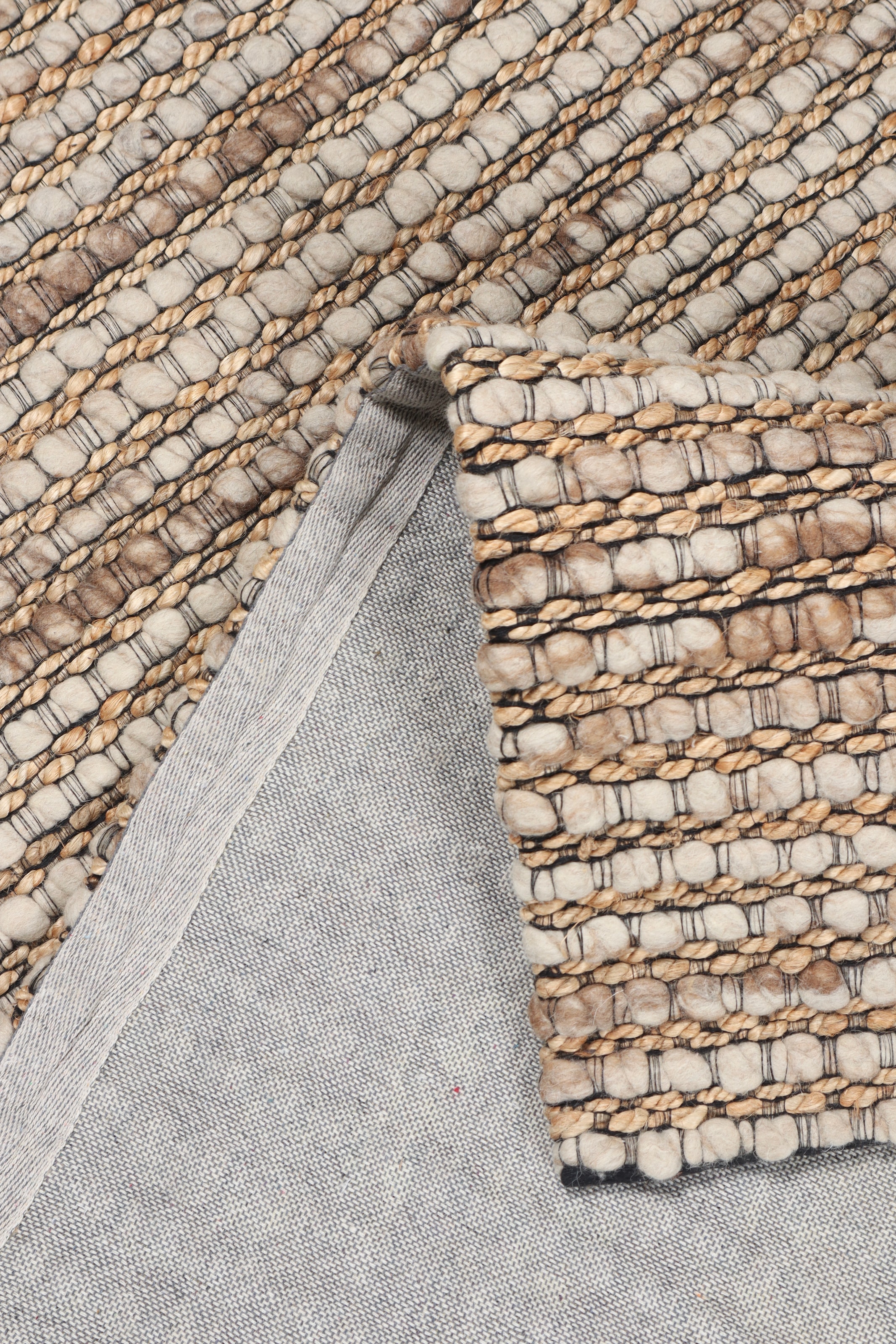 my home Hochflor-Teppich »Leevy«, rechteckig, 25 mm Höhe, Handwebteppich, Wolle, Robust und Langlebig