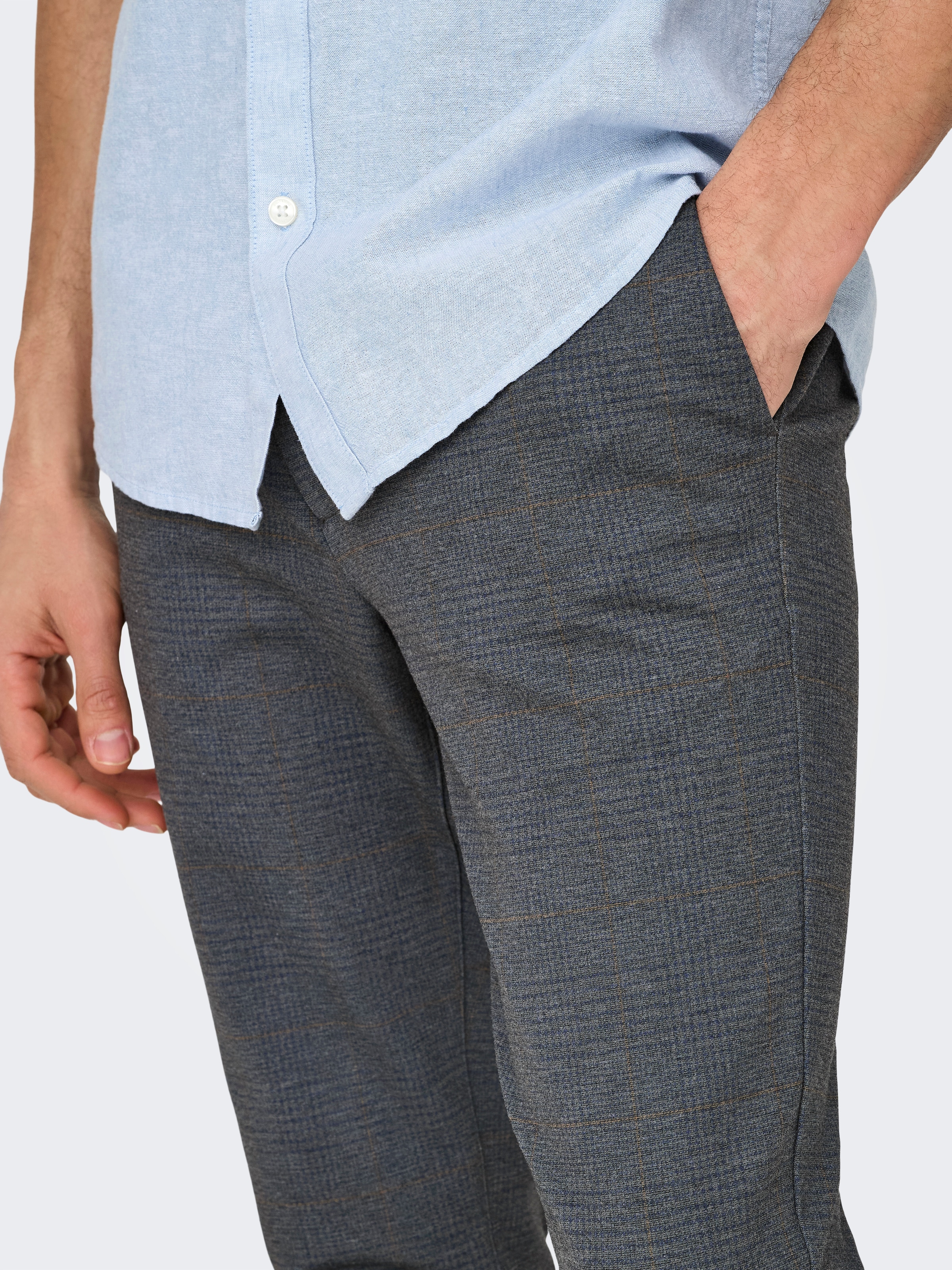 ONLY & SONS Chinohose »ONSMARK SLIM CHECK 020920 PANT NOOS«