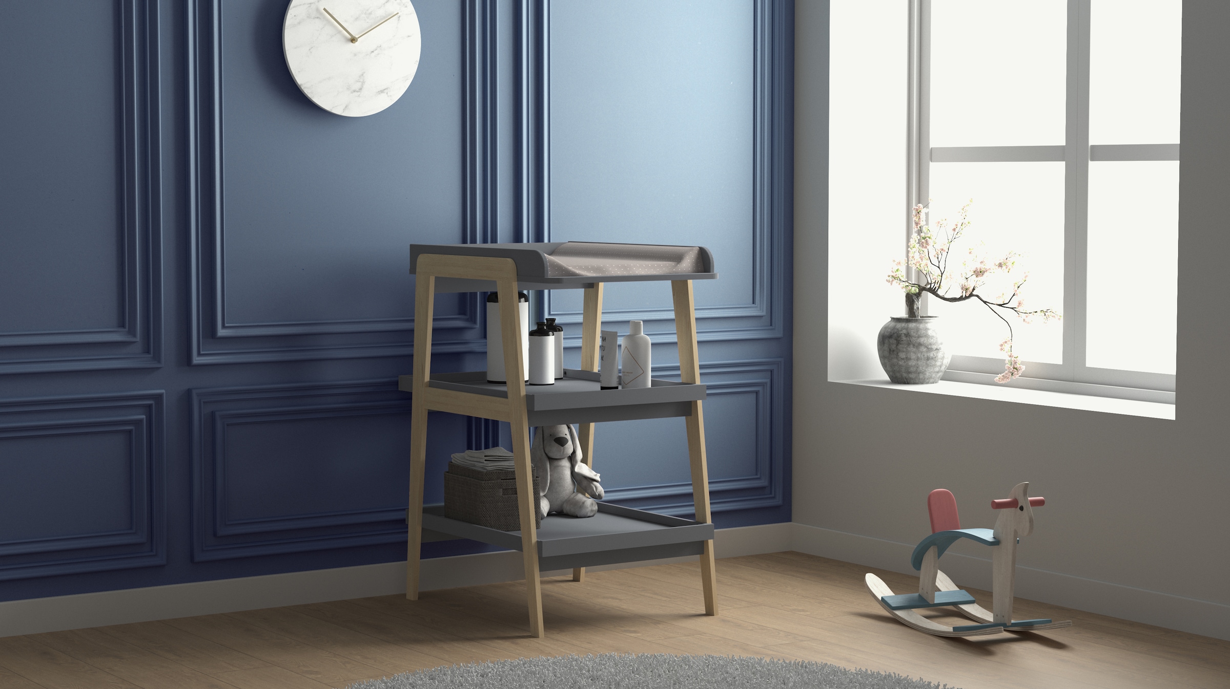 Demeyere GROUP Wickelkommode »Tsuga« Wickelkommode PRAKTISCHE DESIGN 58 cm