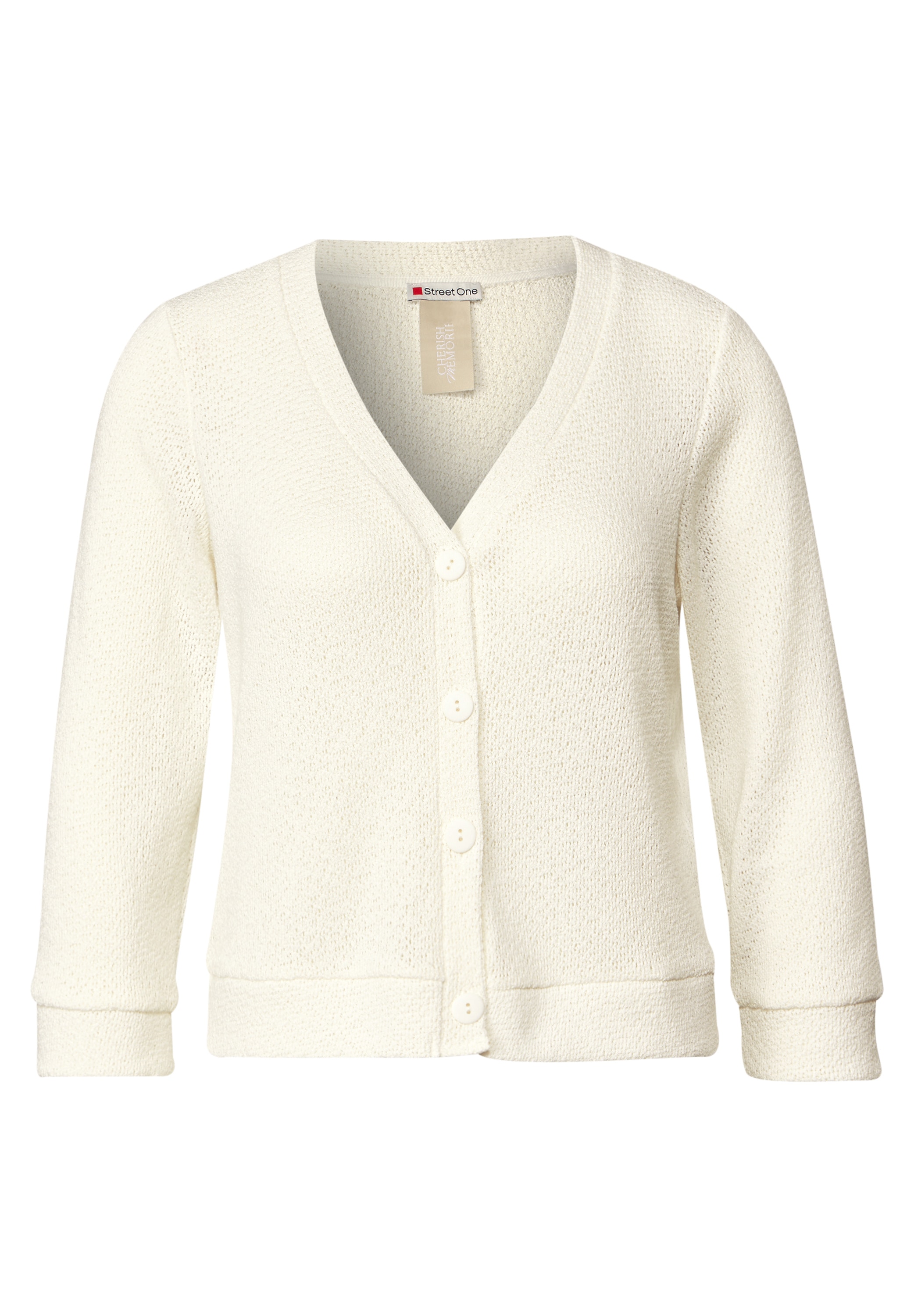 STREET ONE Strickjacke, mit V-Ausschnitt