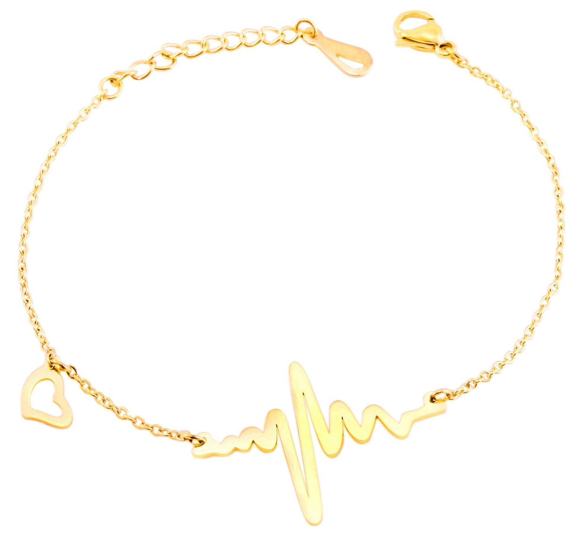 Adelia´s Armband »Damen Armband ¿ Herz aus Edelstahl 17 cm«