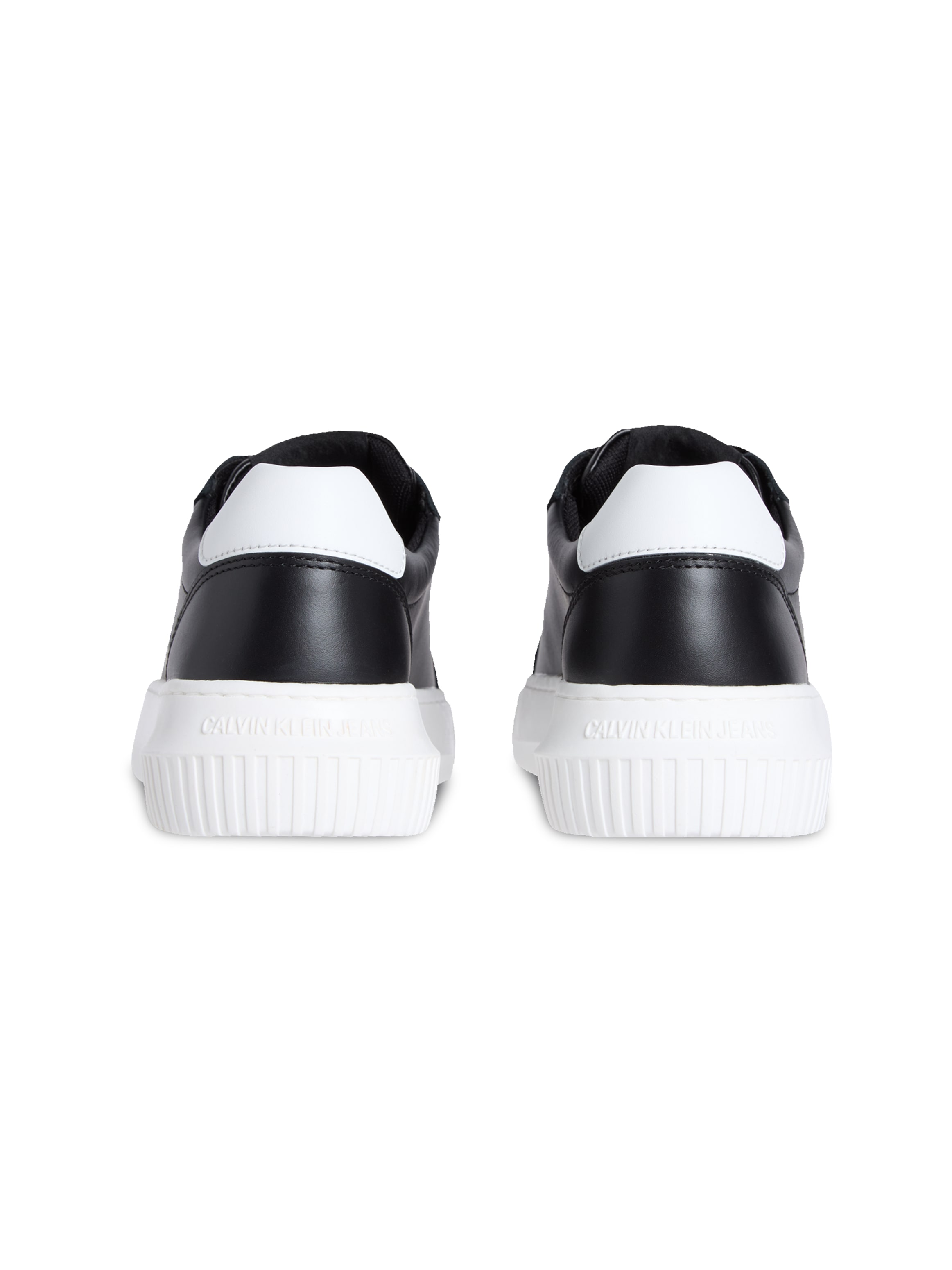 Calvin Klein Jeans Plateausneaker »CHUNKY CUPSOLE MONO LTH WN«, Schnürschuh, Halbschuh, Freizeitsneaker mit seitlichem CK-Logo