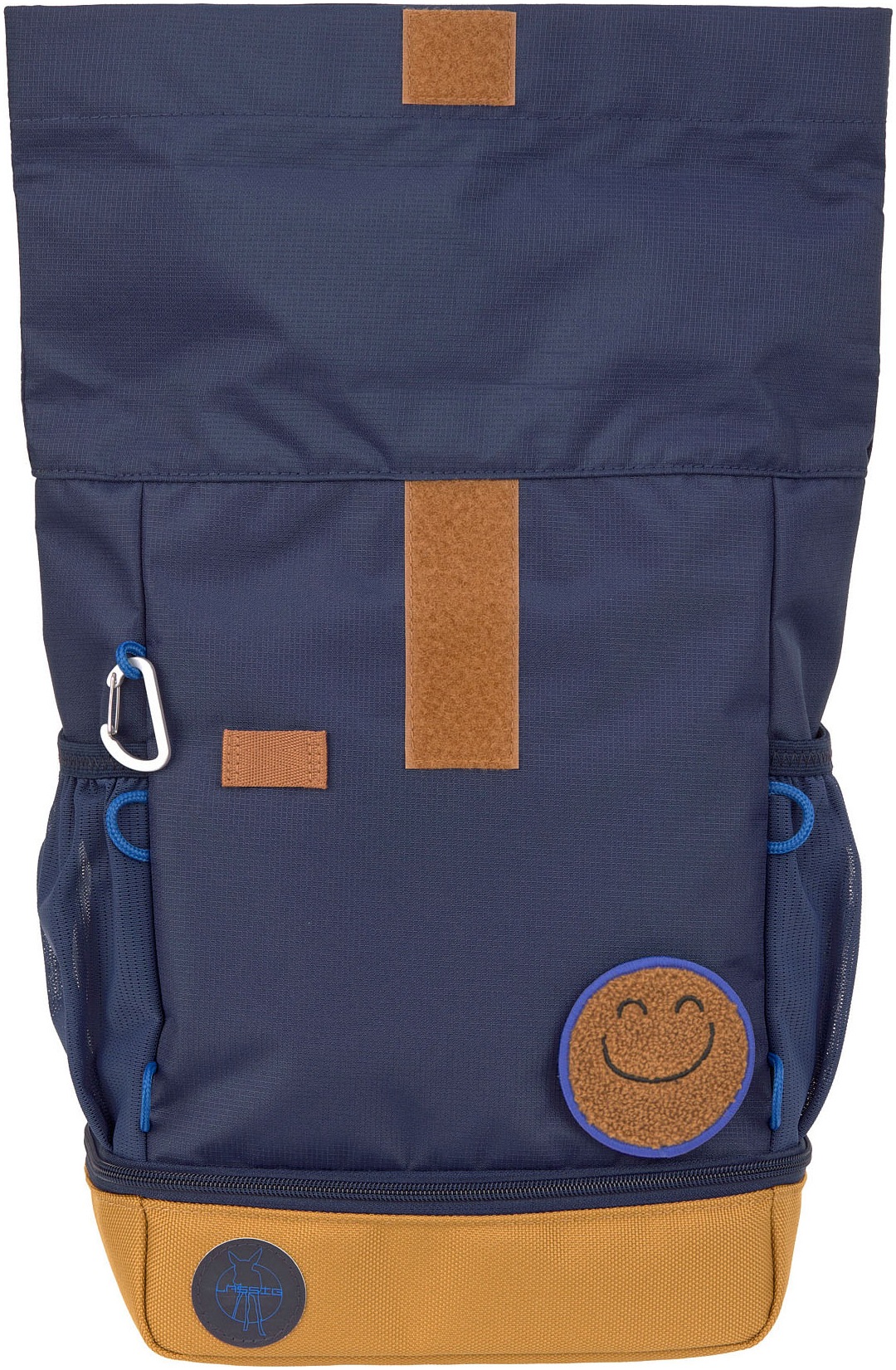LÄSSIG Kinderrucksack »Little Gang, Mini Rolltop Backpack, navy« Reflektoren aus recycelten PET-Flaschen