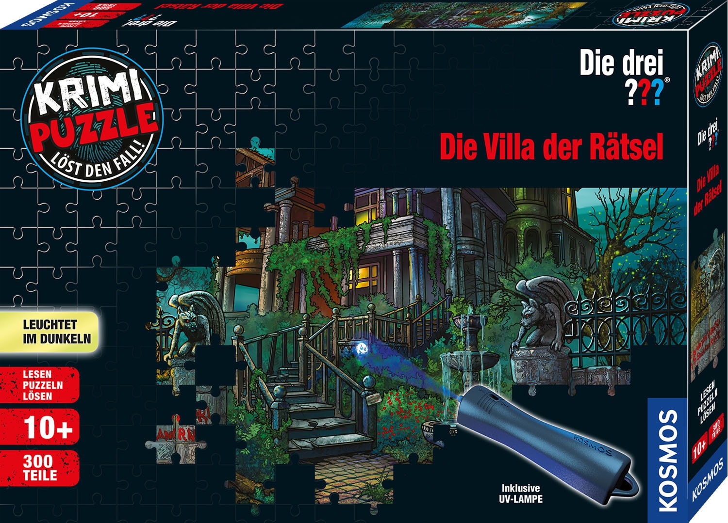 Puzzle »Krimipuzzle Die drei ??? Die Villa der Rätsel«, Made in Germany