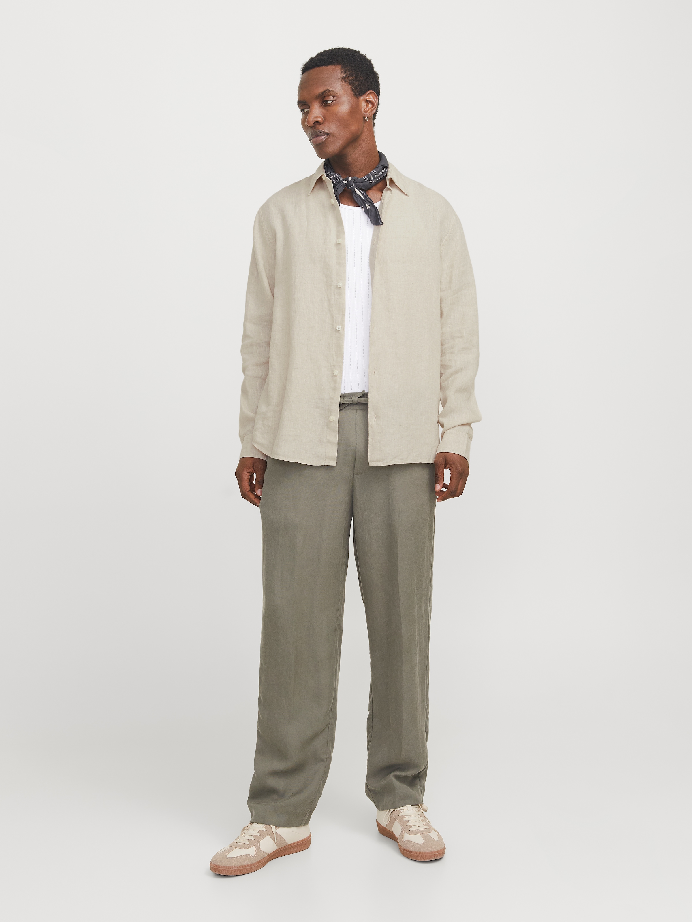 Jack & Jones Langarmhemd »JPRCCLAWRENCE LINEN L/S SHIRT SN«