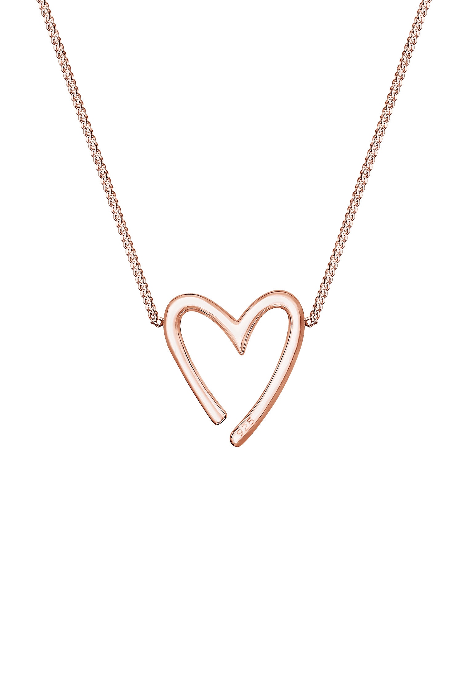 Elli Kette mit Anhänger »Halskette Anhänger Herz 925 Sterling Silber«