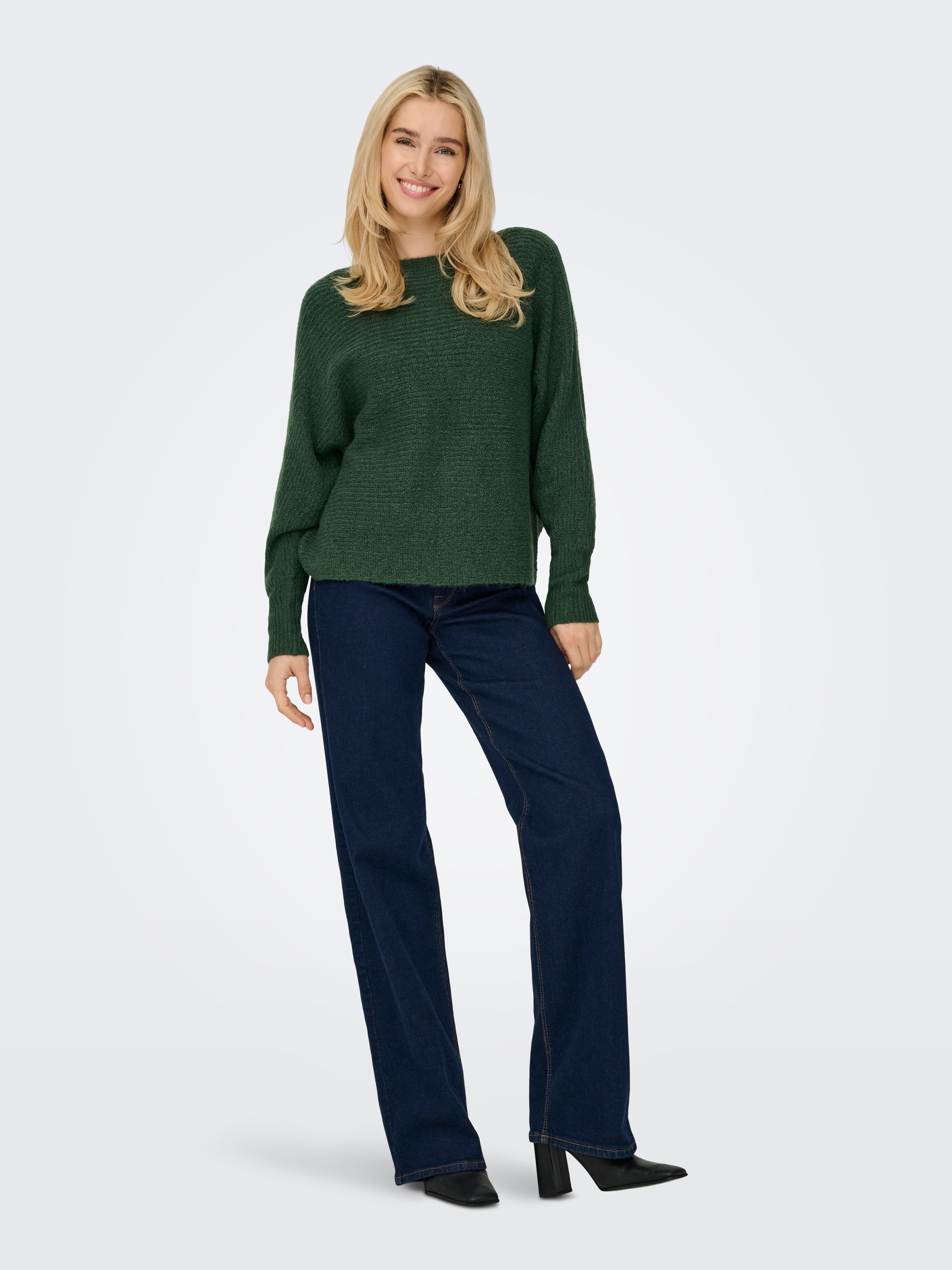 ONLY Strickpullover »ONLDANIELLA L/S PULLOVER KNT NOOS« Materialmix, regular fit
