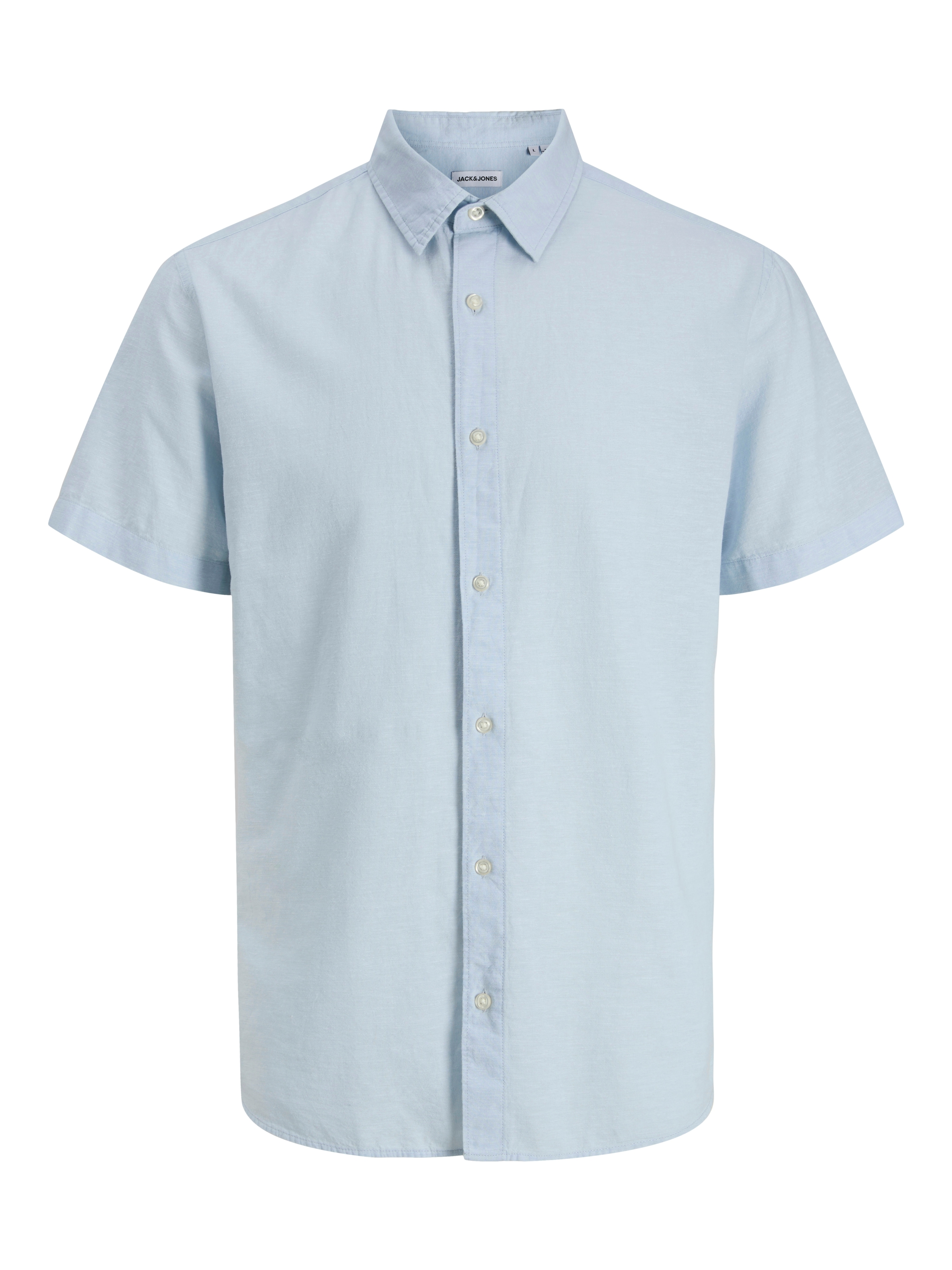 Jack & Jones Kurzarmhemd »JJEBREEZE LINEN BLEND SHIRT S/S SN« mit Leinen