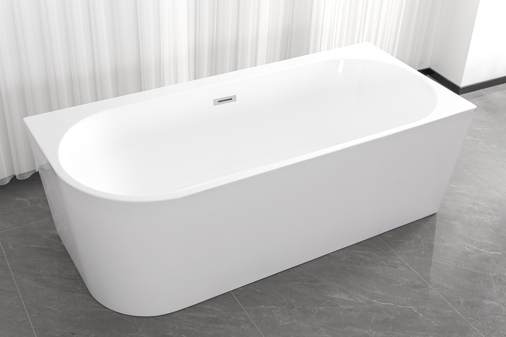 Sanotechnik Badewanne »LUMA« Höhe 56 cm mit Ablaufstöpsel | verstellbare Füße | Überlauf 160cm, Acryl Badewanne rechts