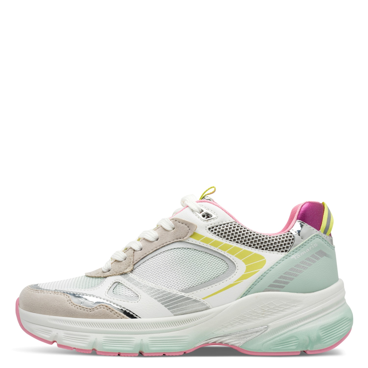 Tamaris Plateausneaker  , Freizeitschuh, Halbschuh, Schnürschuh in farbenfrohen Design