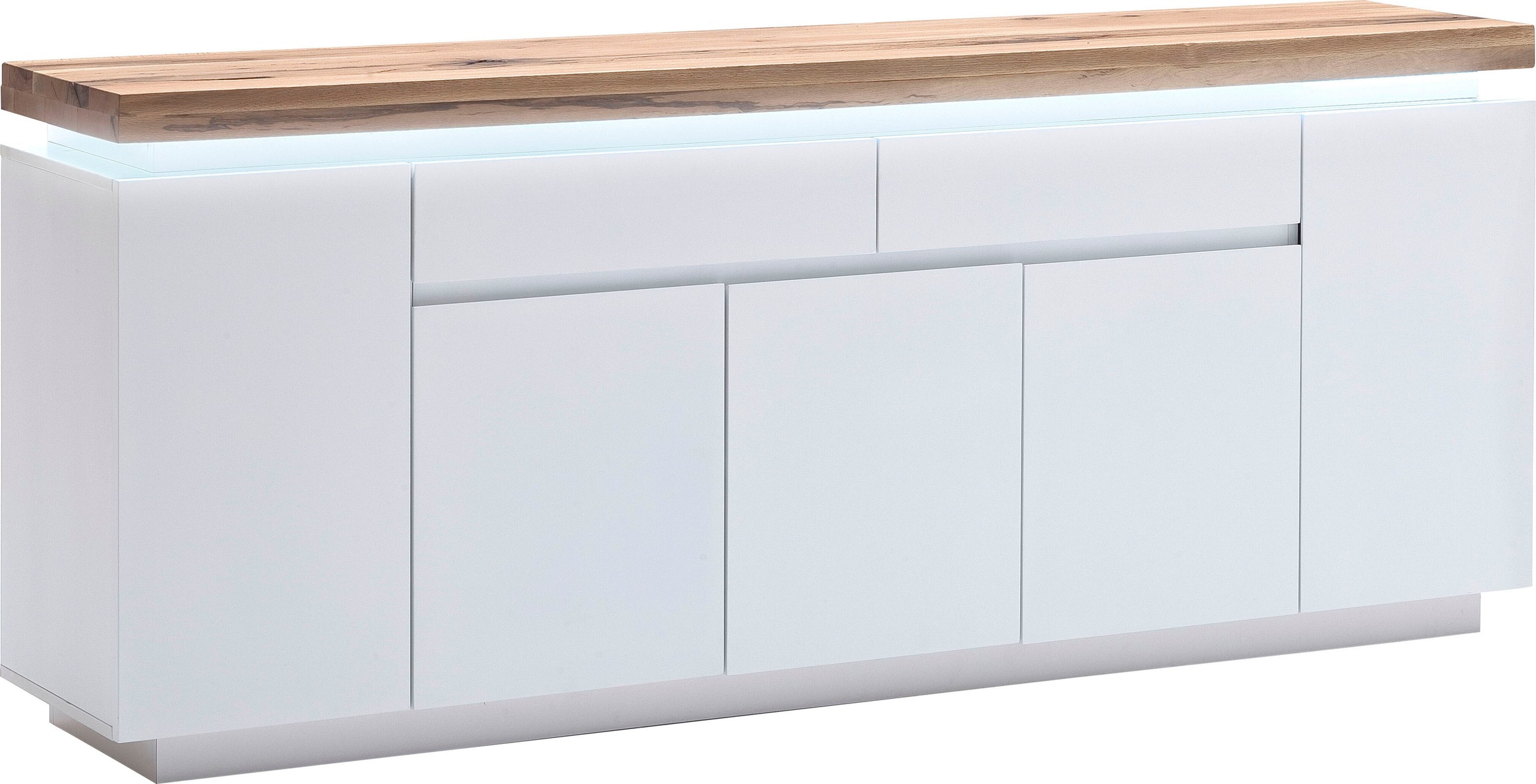 MCA furniture Sideboard »Romina«, mit LED Beleuchtung weiß dimmbar, inkl. Fernbedienung