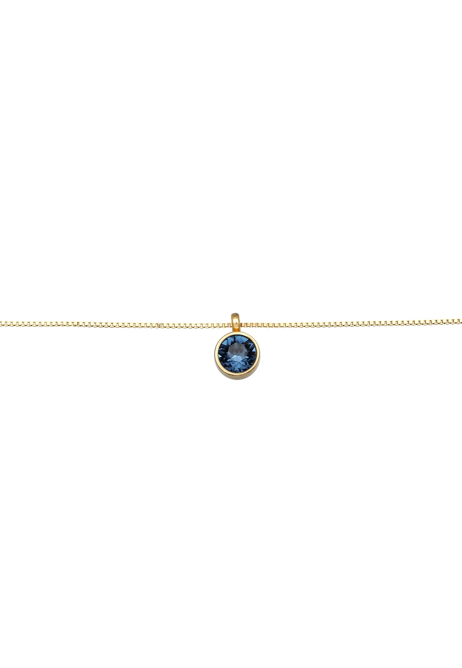 Elli Choker »Halskette Solitär Kristall Venezianerkette 925 Silber«