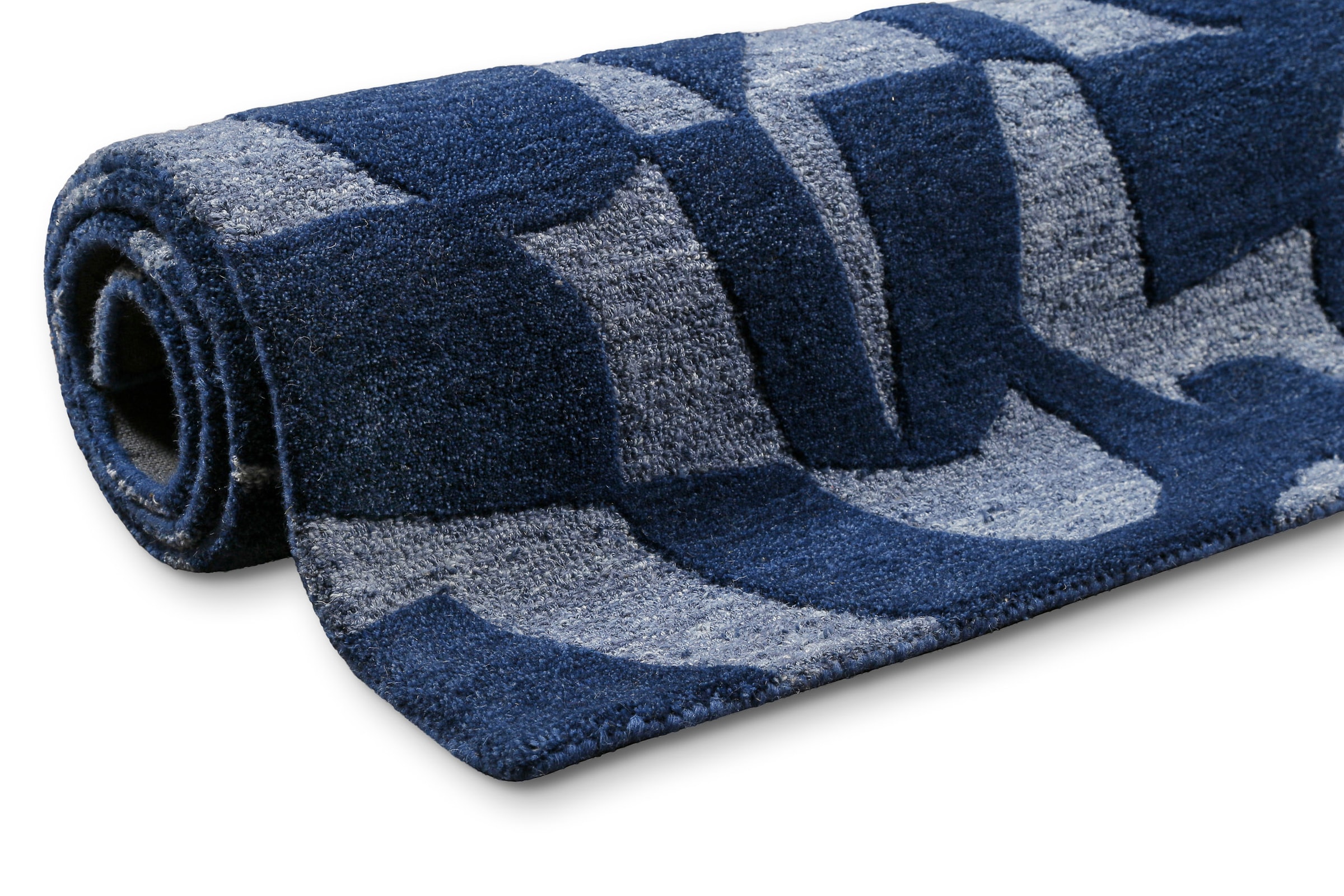 Wecon home Teppich »Ocean State« rechteckig 10 mm Höhe handgefertigt, gemustert, pflegeleicht, Wolle, Wohnzimmer, Esszimmer