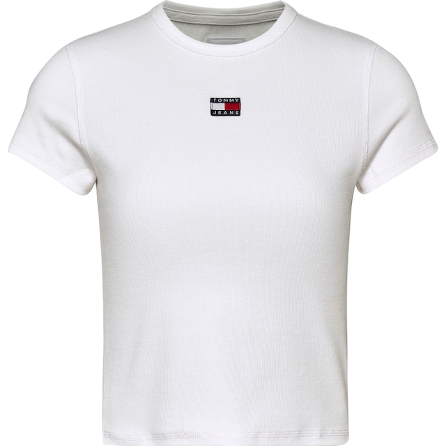 Tommy Jeans T-Shirt »TJW BBY RIB XS BADGE«, mit Logo-Badge online bei OTTO