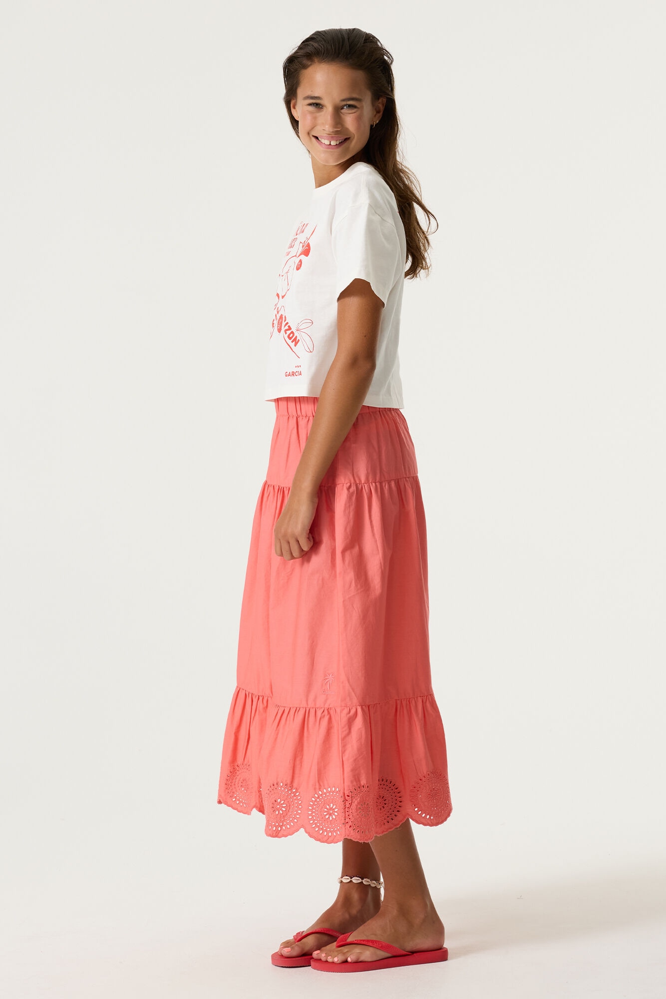 Garcia Maxirock mit Häkel-Details, for Girls