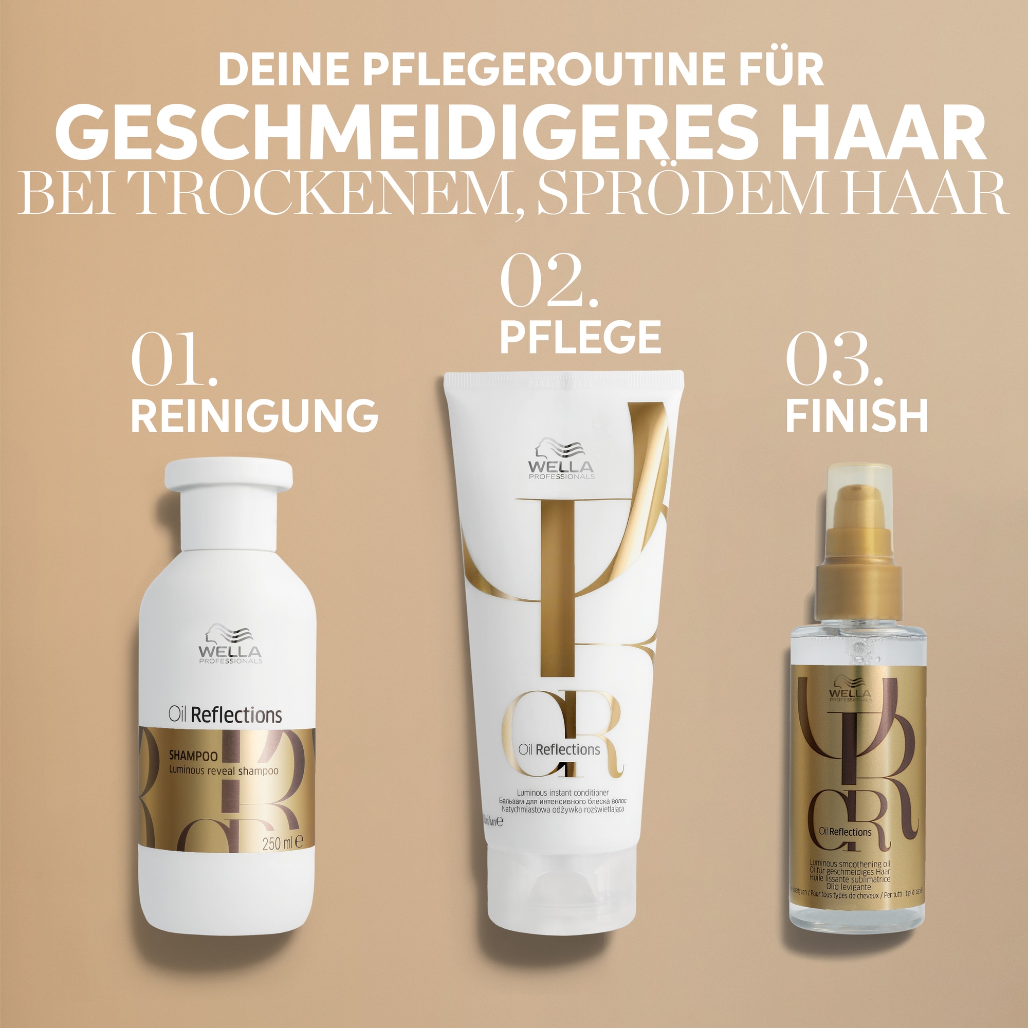Wella Professionals Haarspülung »Oil Reflections Conditioner« pflanzliche Inhaltsstoffe, feuchtigkeitsspendend, ultimativer Glanz