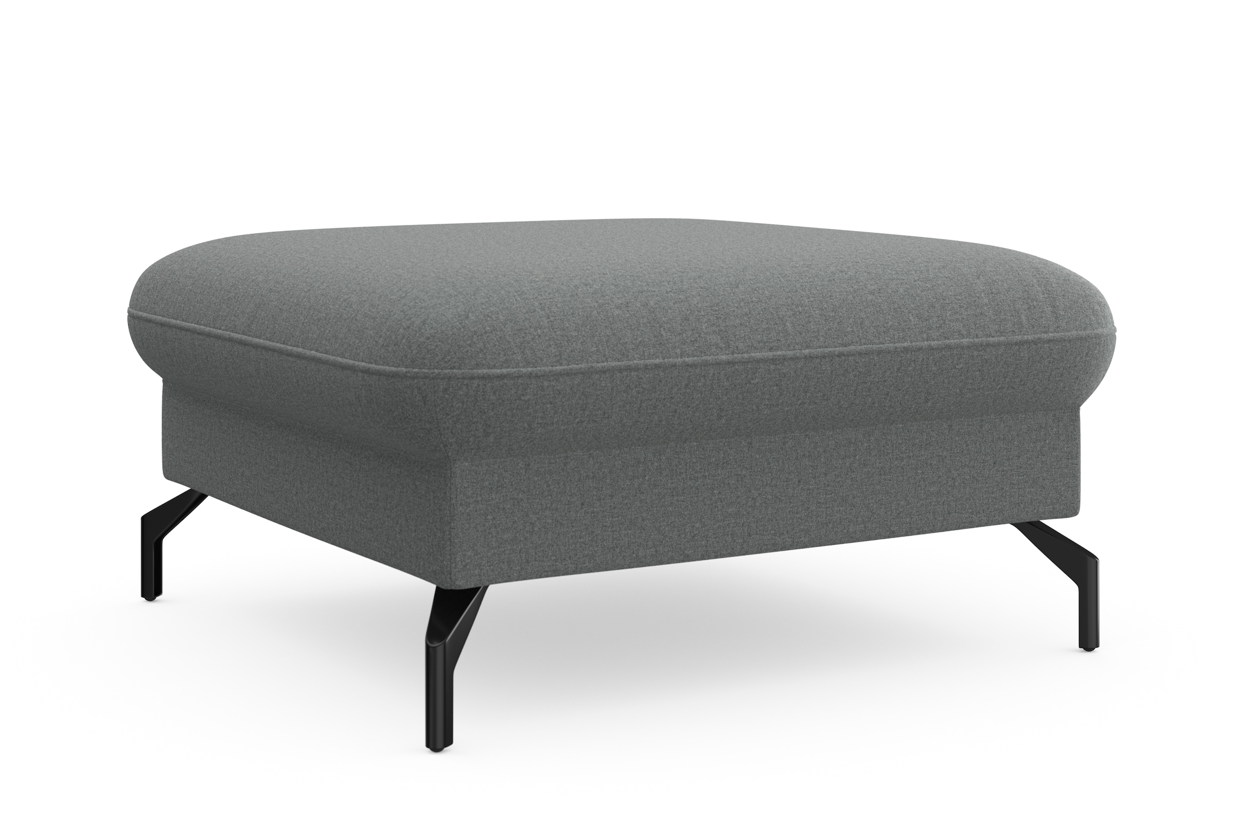 sit&more Hocker »Fashion« inklusive Federkern, mit hochwertigen, schwarzen Metallfüßen