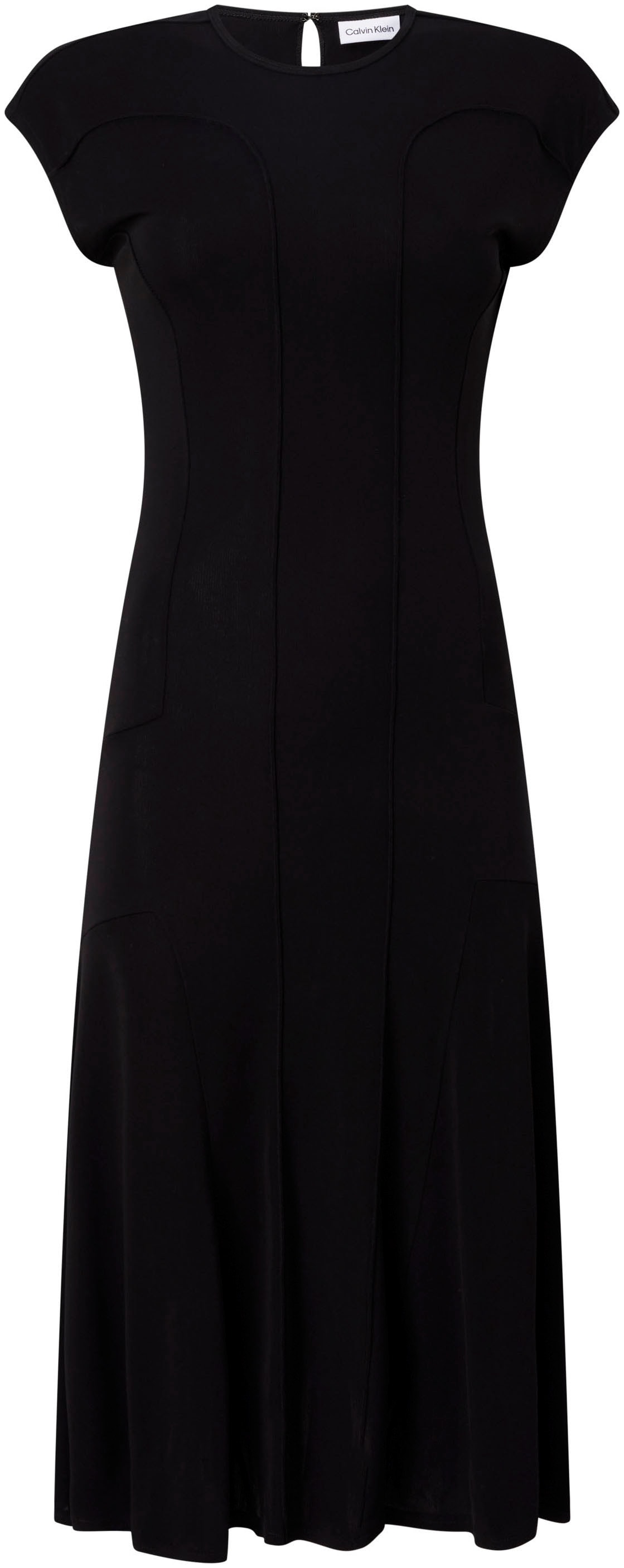 Calvin Klein Maxikleid im DRESS« JERSEY OTTO FIT »SHEER & Online Shop FLARE