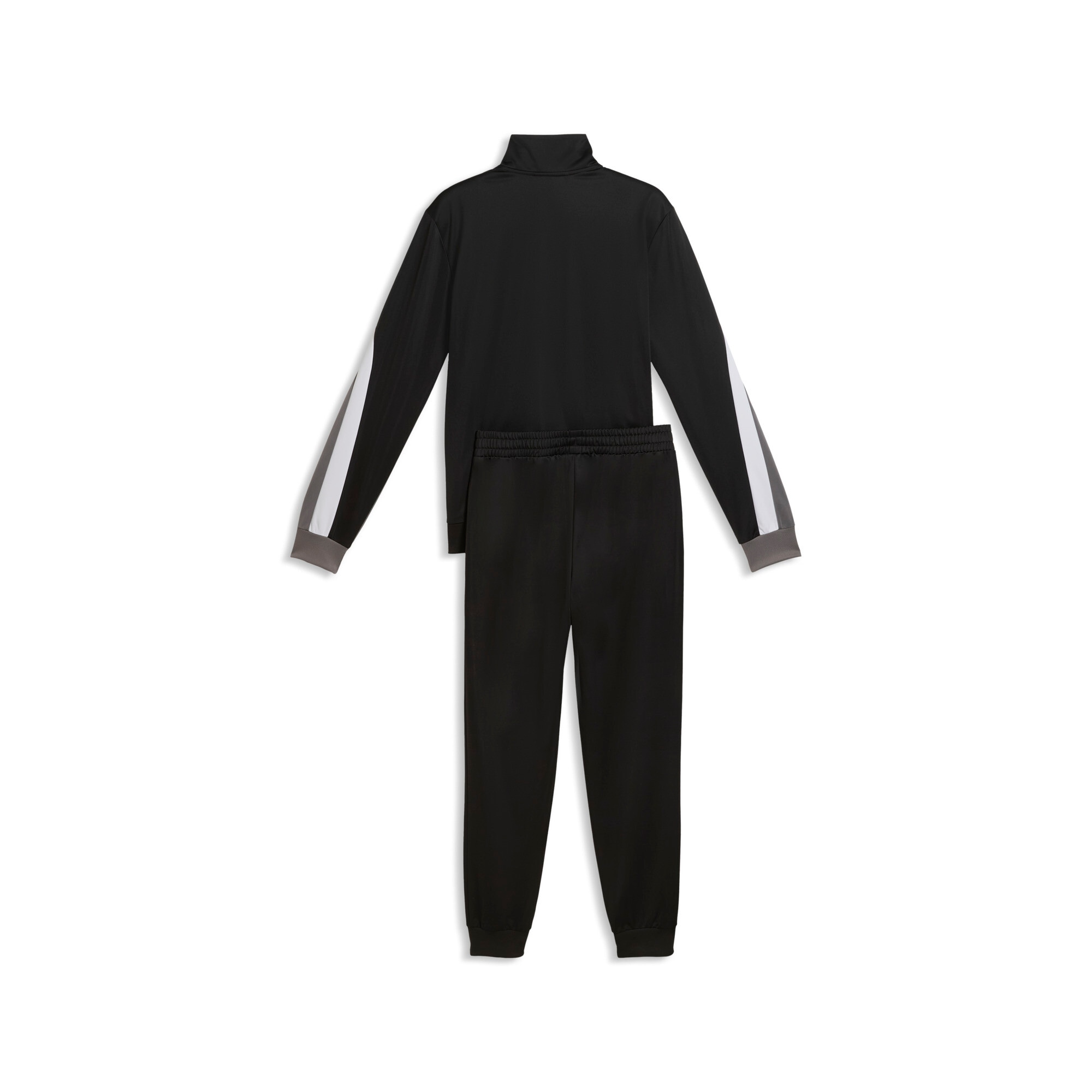 PUMA Trainingsanzug »ESS BLOCK POLY SUIT« 2 ohne Kapuze, Regular Fit, pflegeleicht