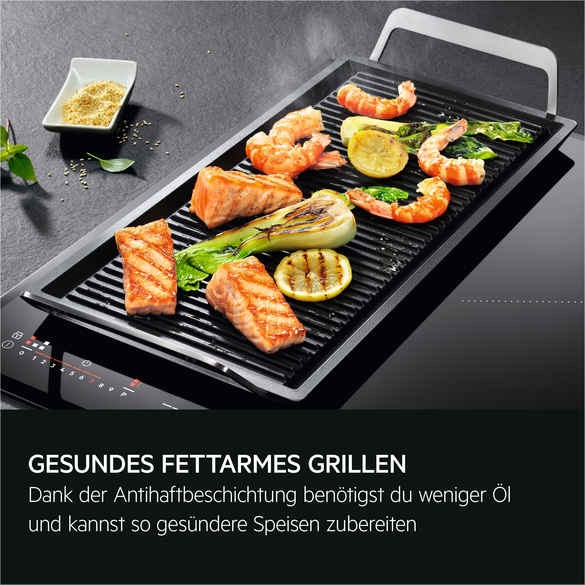 AEG Grillplattenaufsatz »Infinite Plancha-Grill A9HL33«, Verwandle dein Kochfeld in einen Grill