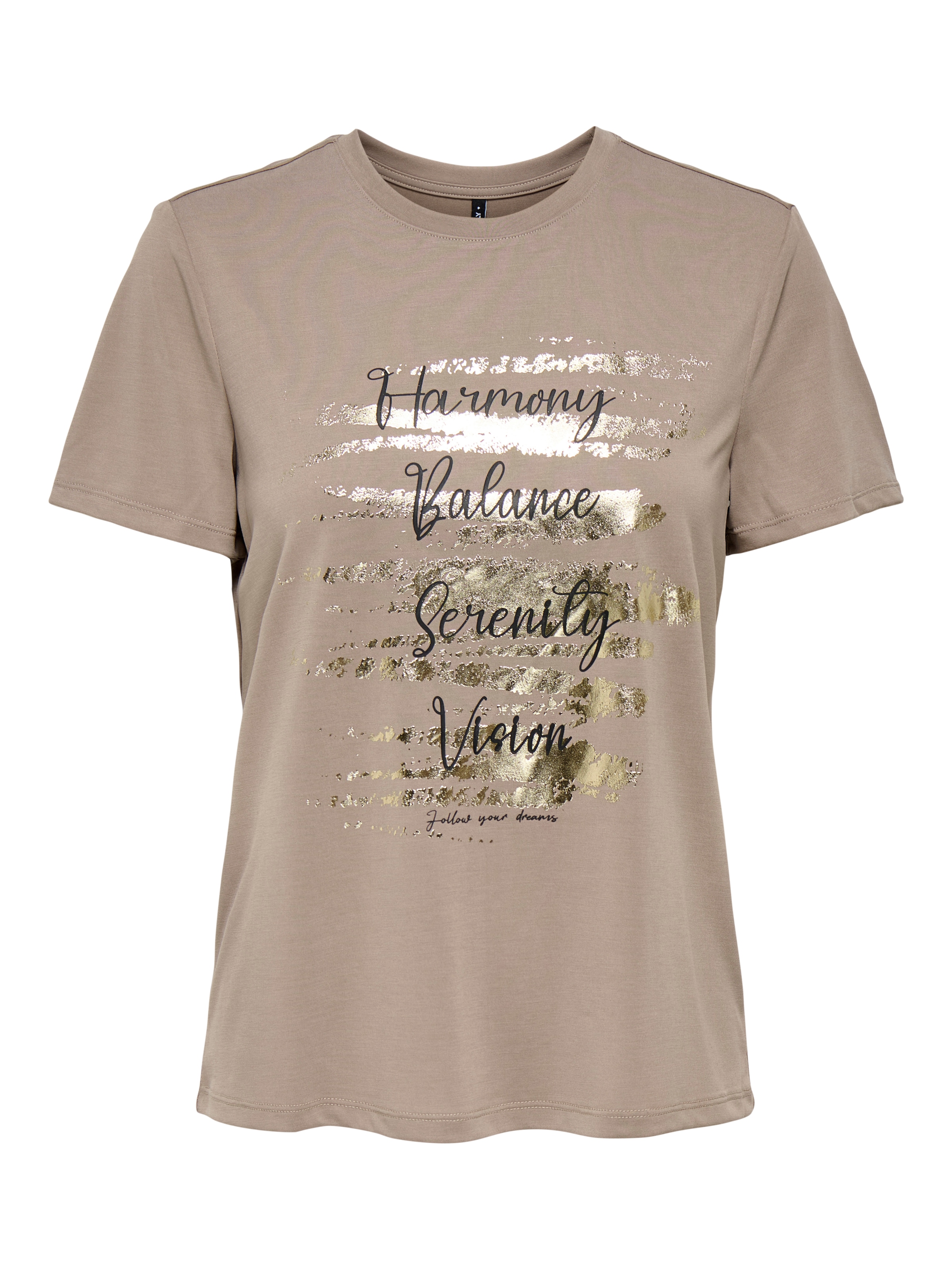 ONLY Kurzarmshirt »ONLFREE LIFE MODAL S/S ATELIER TOP JRS« Materialmix, Rundhals