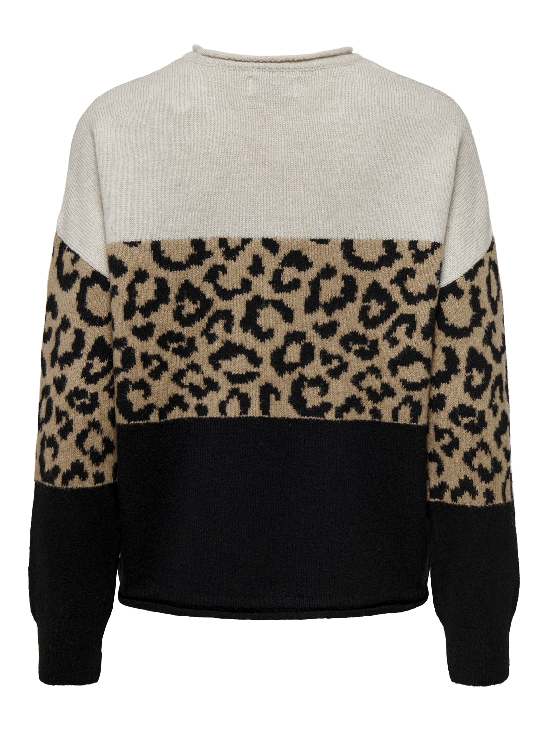 ONLY Rundhalspullover »ONLJADE ANIMAL LS O-NECK NOOS KNT«