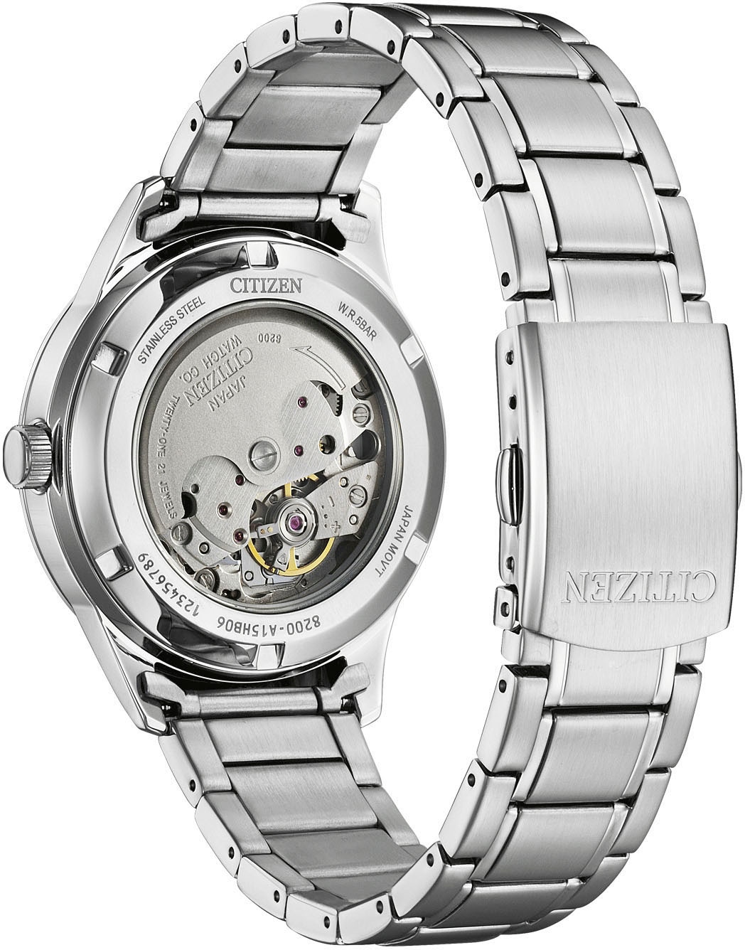 Citizen Automatikuhr »NY4058-79XC« Armbanduhr, Herrenuhr, Mechanische Uhr, Edelstahlarmband, analog, Tag