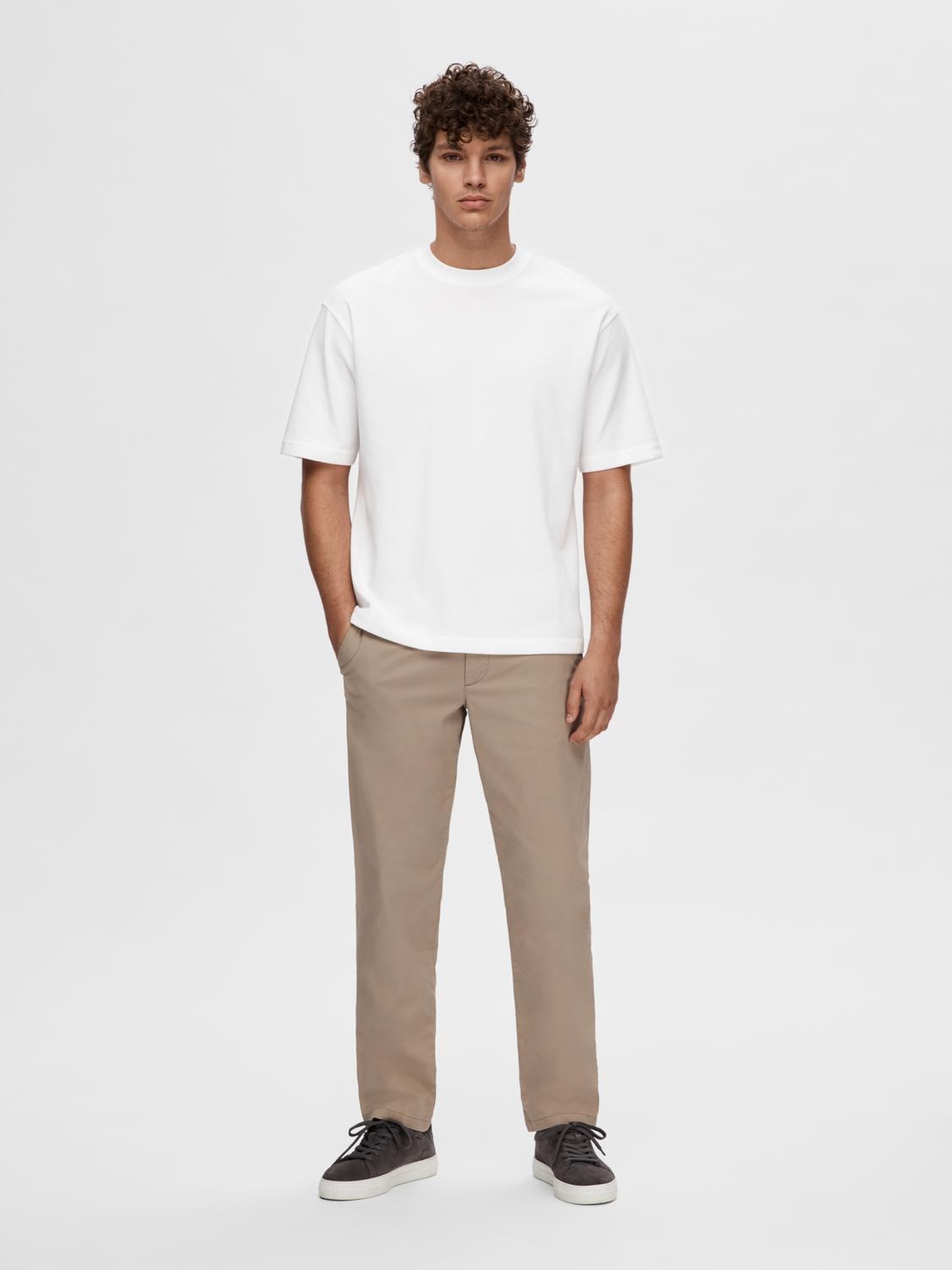 SELECTED HOMME Rundhalsshirt »SLHLOOSEOSCAR SS O-NECK TEE NOOS«