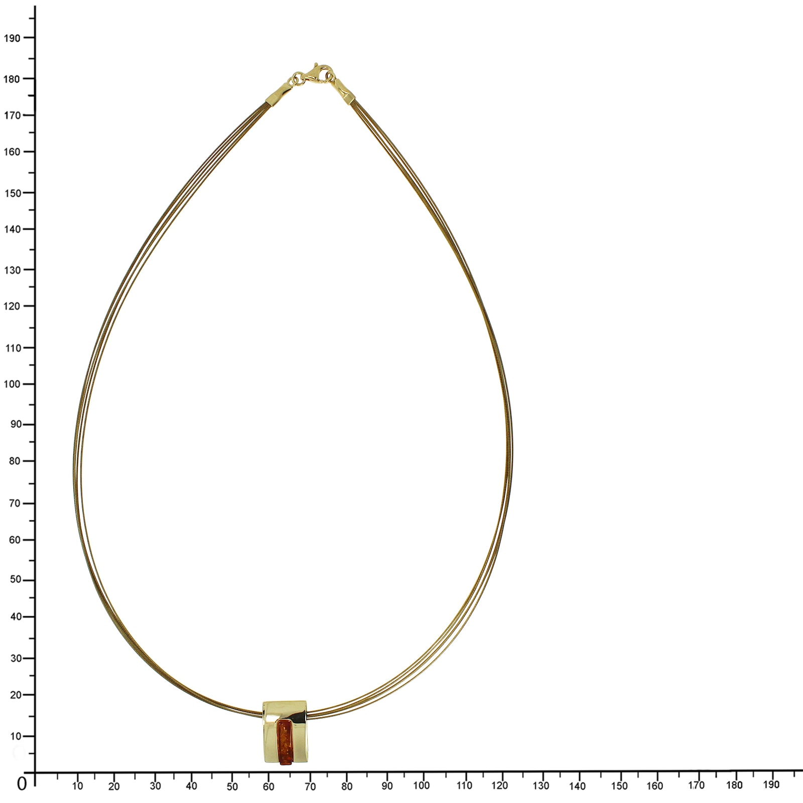 OSTSEE-SCHMUCK Kette mit Anhänger »- Gleiter-Ulsa - Silber 925/000, vergoldet - Bernstein«
