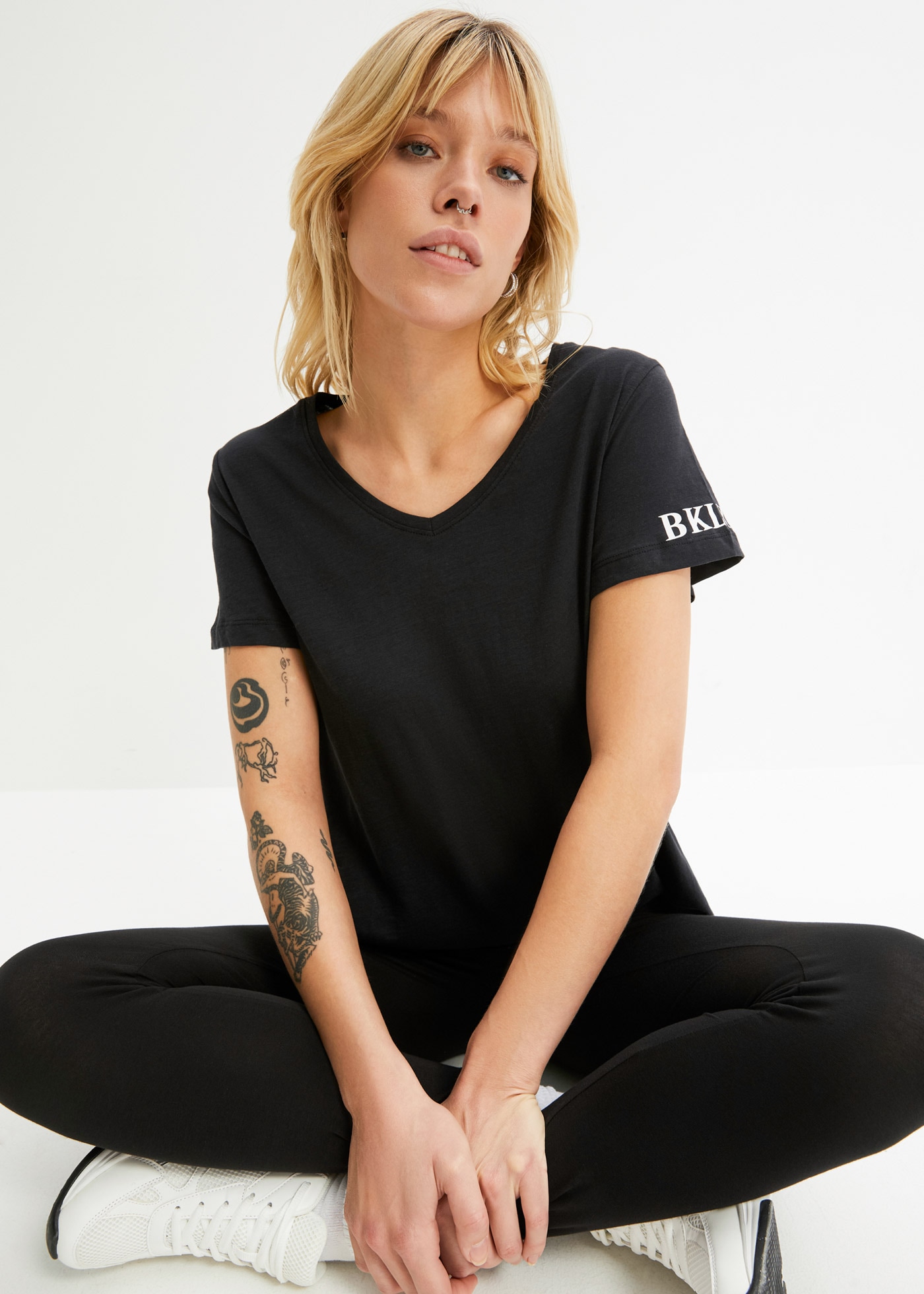 bonprix T-Shirt T-Shirt aus reiner Baumwolle