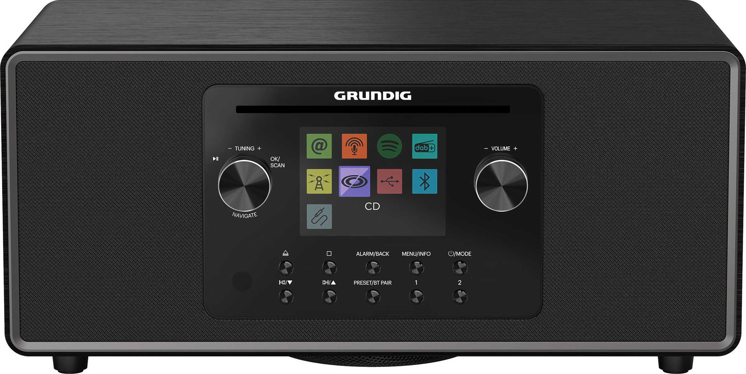 Grundig Internet-Radio »DTR 7100 2.1 DAB+ WEB CD«, (Bluetooth-WLAN Internetradio-Digitalradio (DAB+)-FM-Tuner mit RDS 42 W)