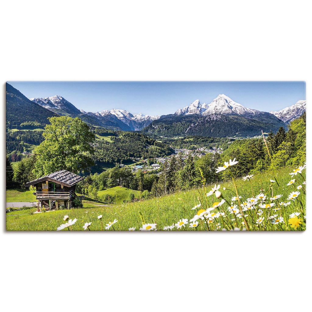 Artland Wandbild »Landschaft in den Bayerischen Alpen«, Berge, (1 St.)