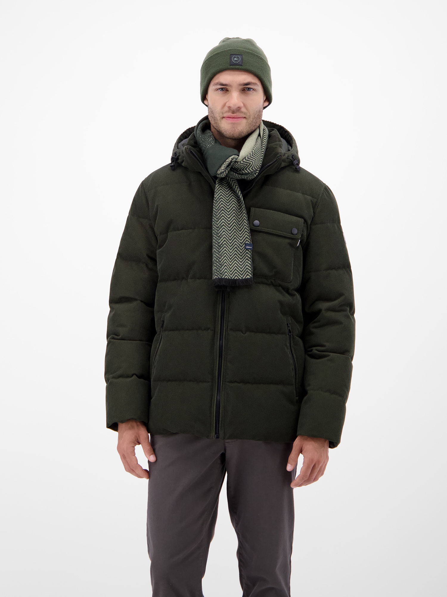 LERROS Strickschal »LERROS Herrenschal, dezent gemustert«